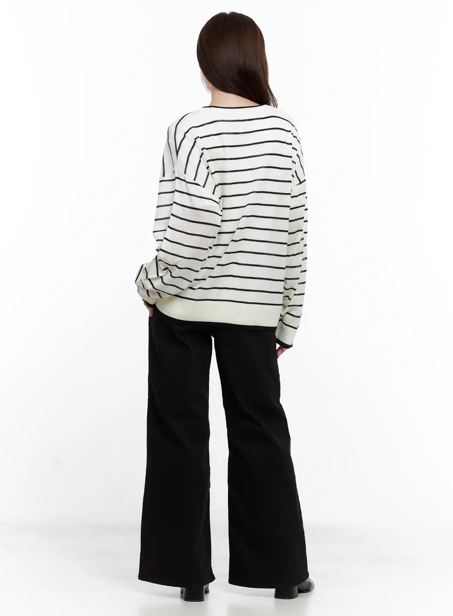 Oversized Striped Cardigan CL502 - Image 5
