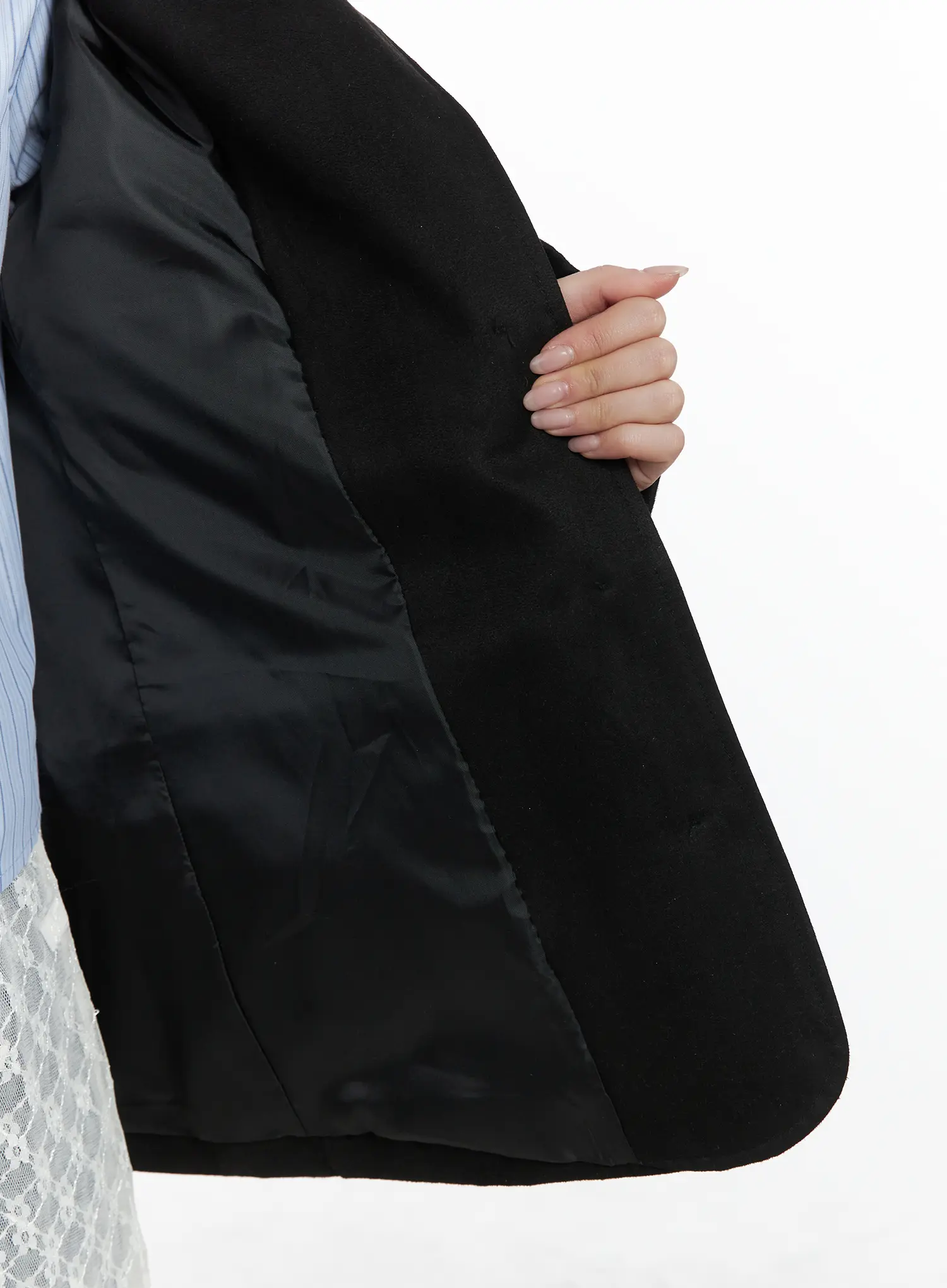 Oversized Suede Blazer CD529 - Image 10