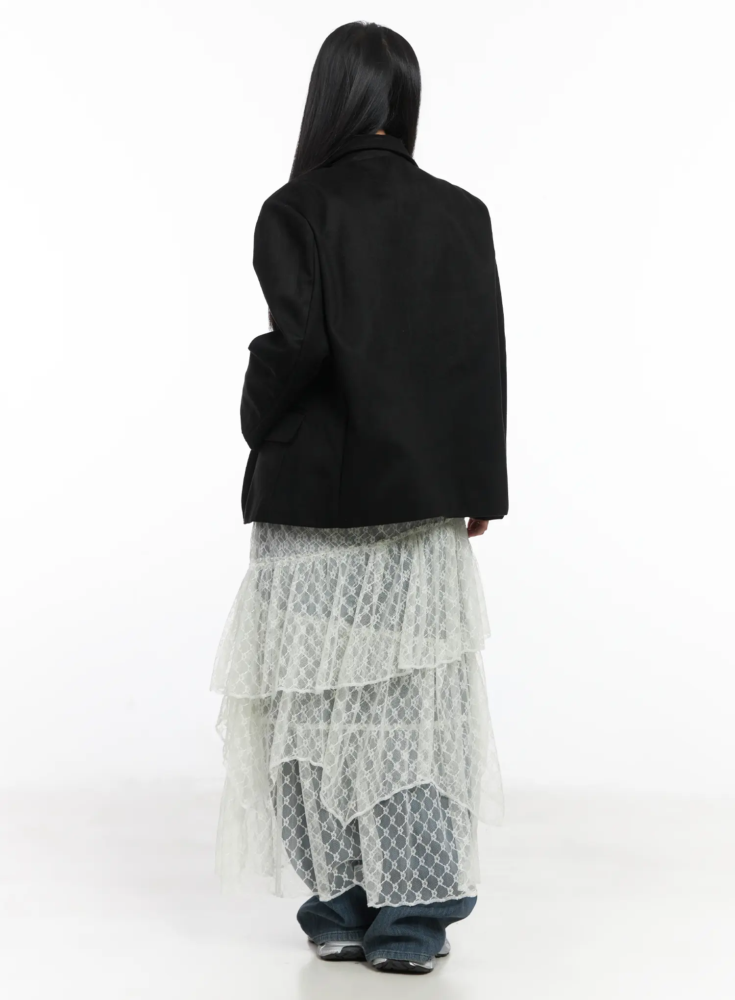 Oversized Suede Blazer CD529 - Image 5