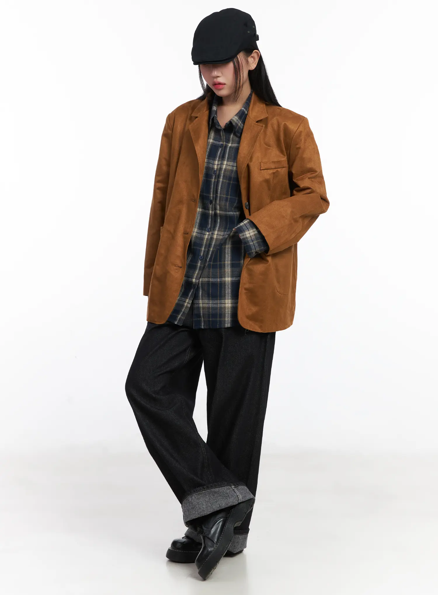 Oversized Suede Jacket CD529 - Image 4