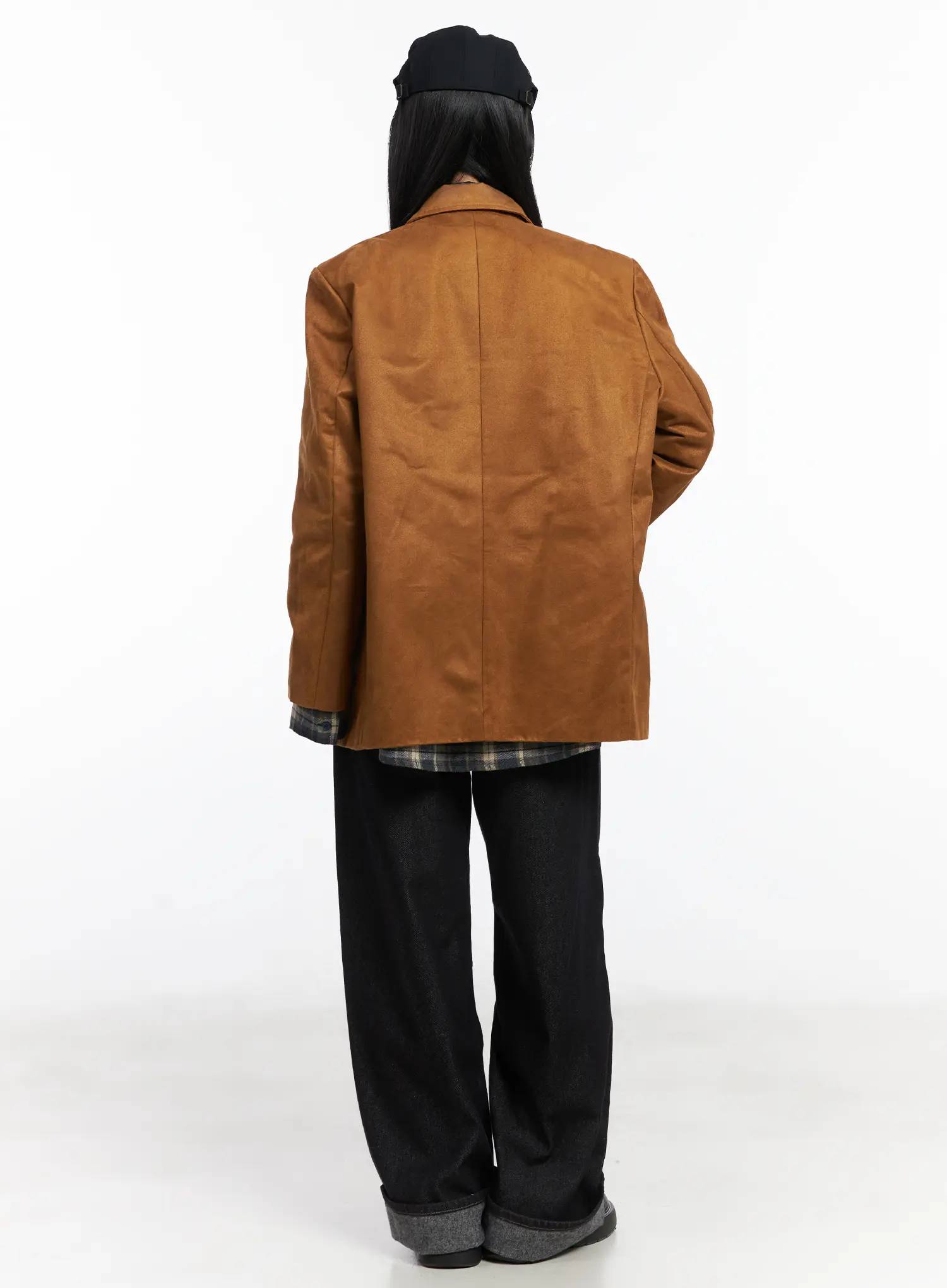 Oversized Suede Jacket CD529 - Image 5