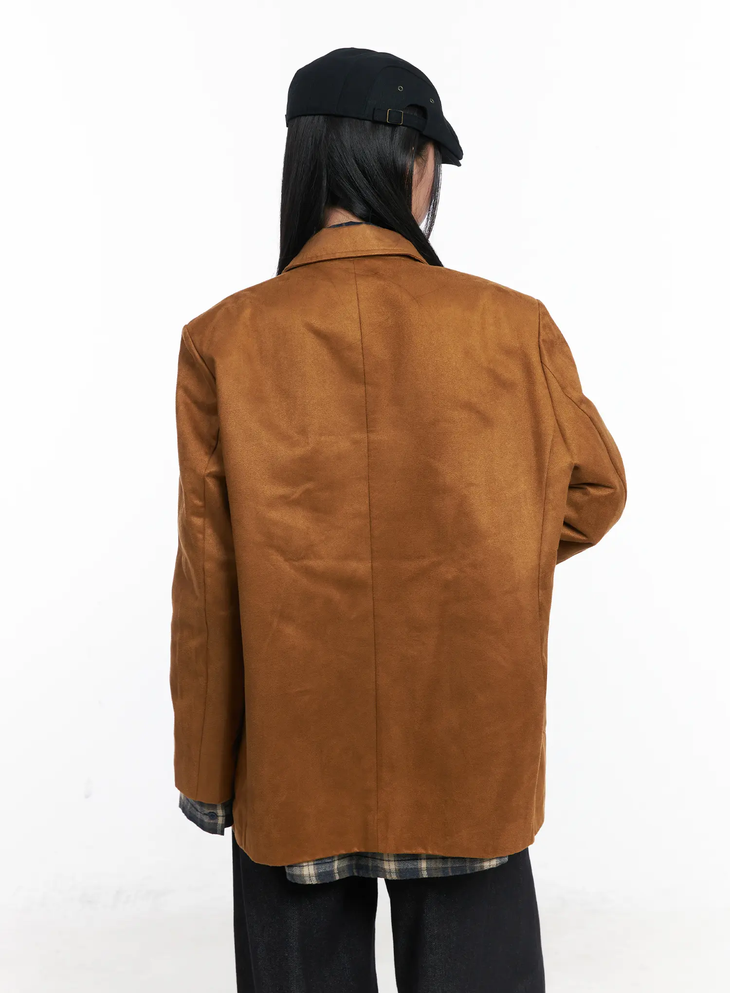 Oversized Suede Jacket CD529 - Image 7