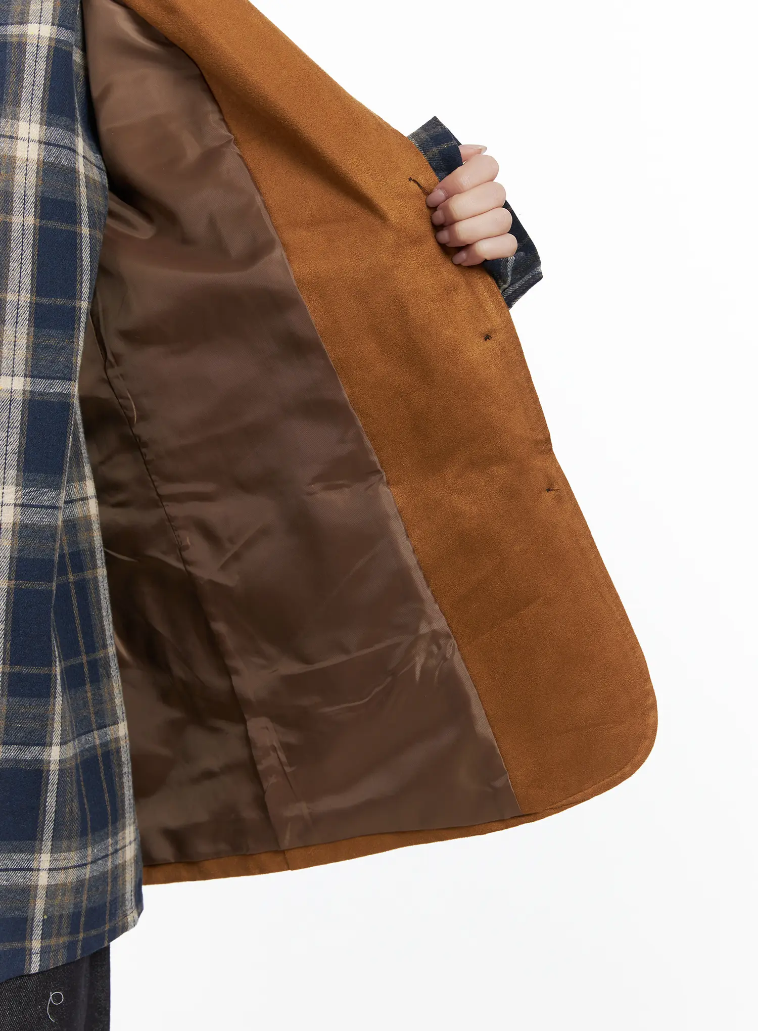Oversized Suede Jacket CD529 - Image 9