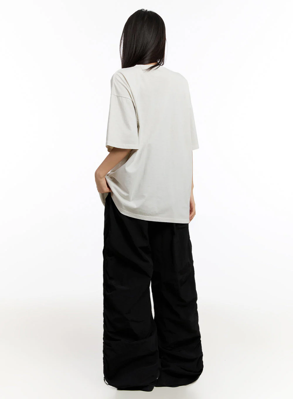 Oversized Washed Graphic Tee IU509 - Image 13