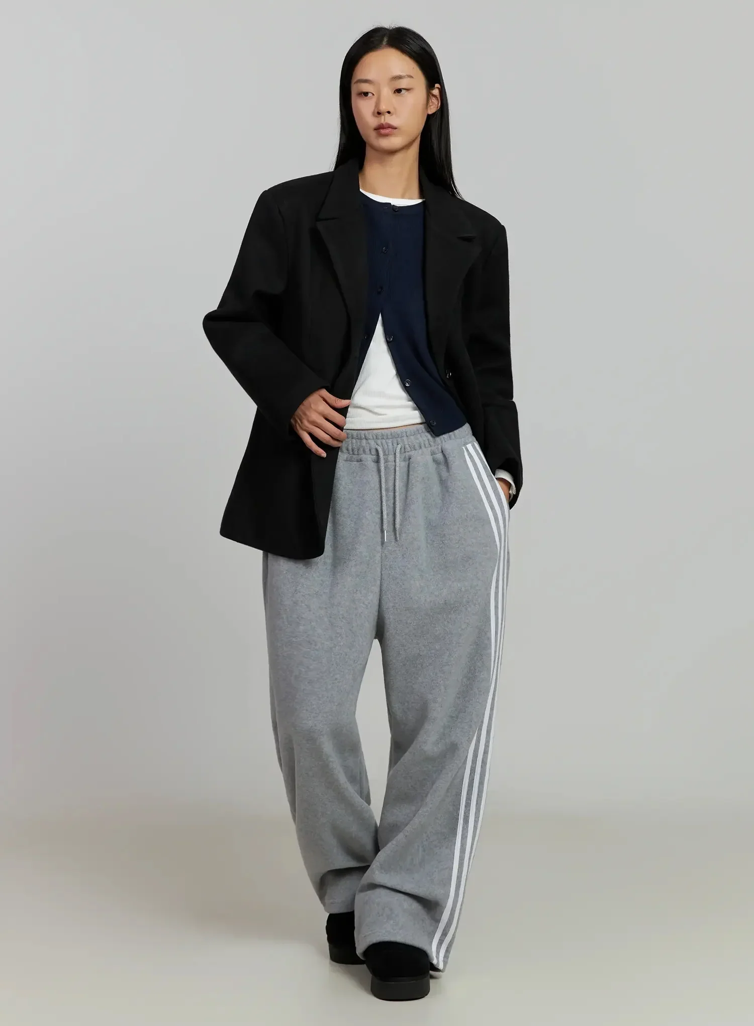 Oversized Wool Jacket IJ505 - Image 8