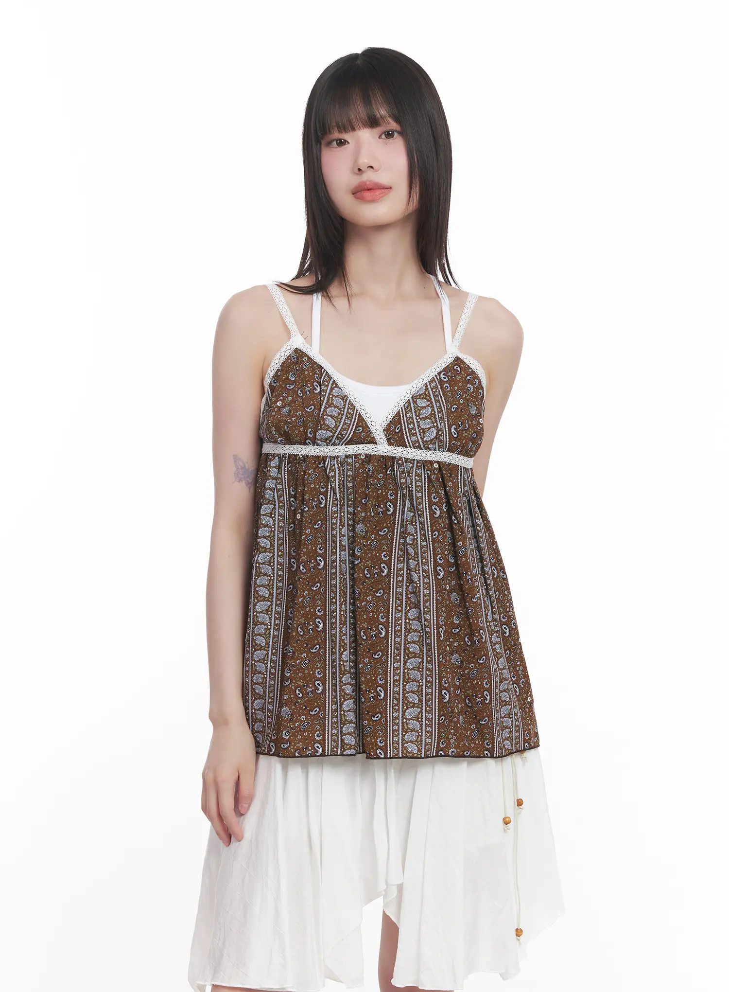 Paisley Lace Cami Top CU518 - Image 11