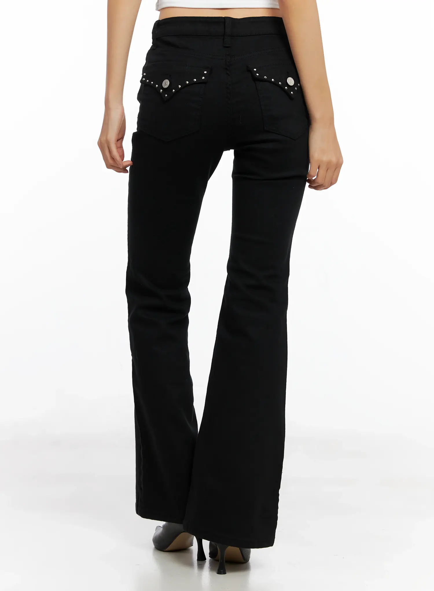 Paris Studded Bootcut Cotton Pants CO528 - Image 6