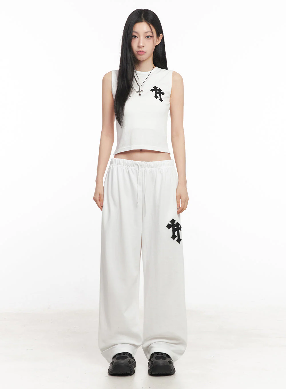 Patched Chic Sleeveless Top IY516 - Image 5
