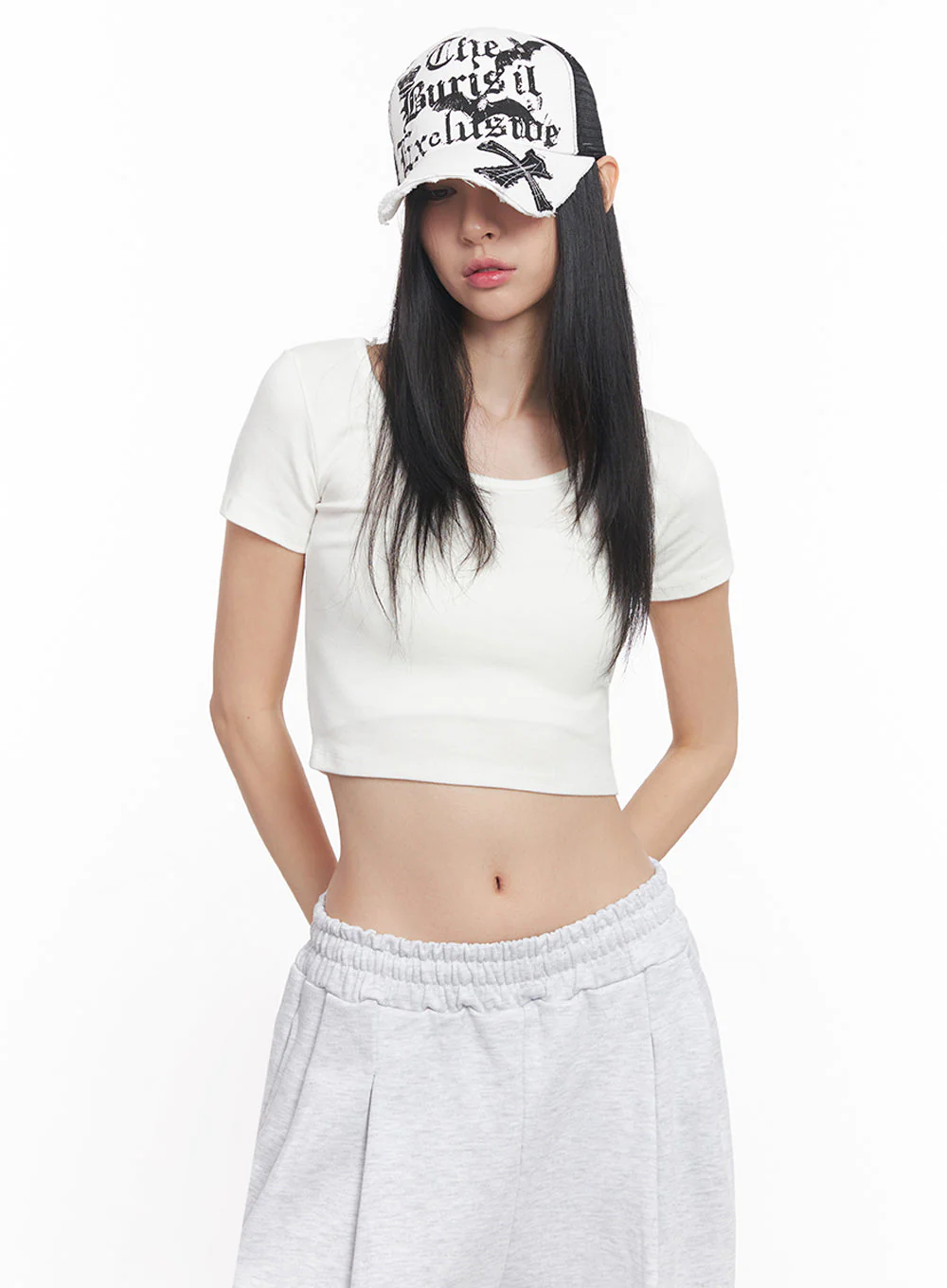 Patched Graphic Mesh Cap IY516 - Image 3