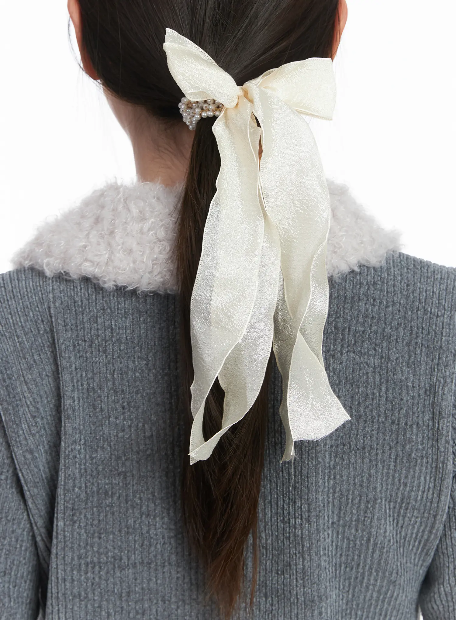 Pearl Ribbon Hairband IN528 - Image 2