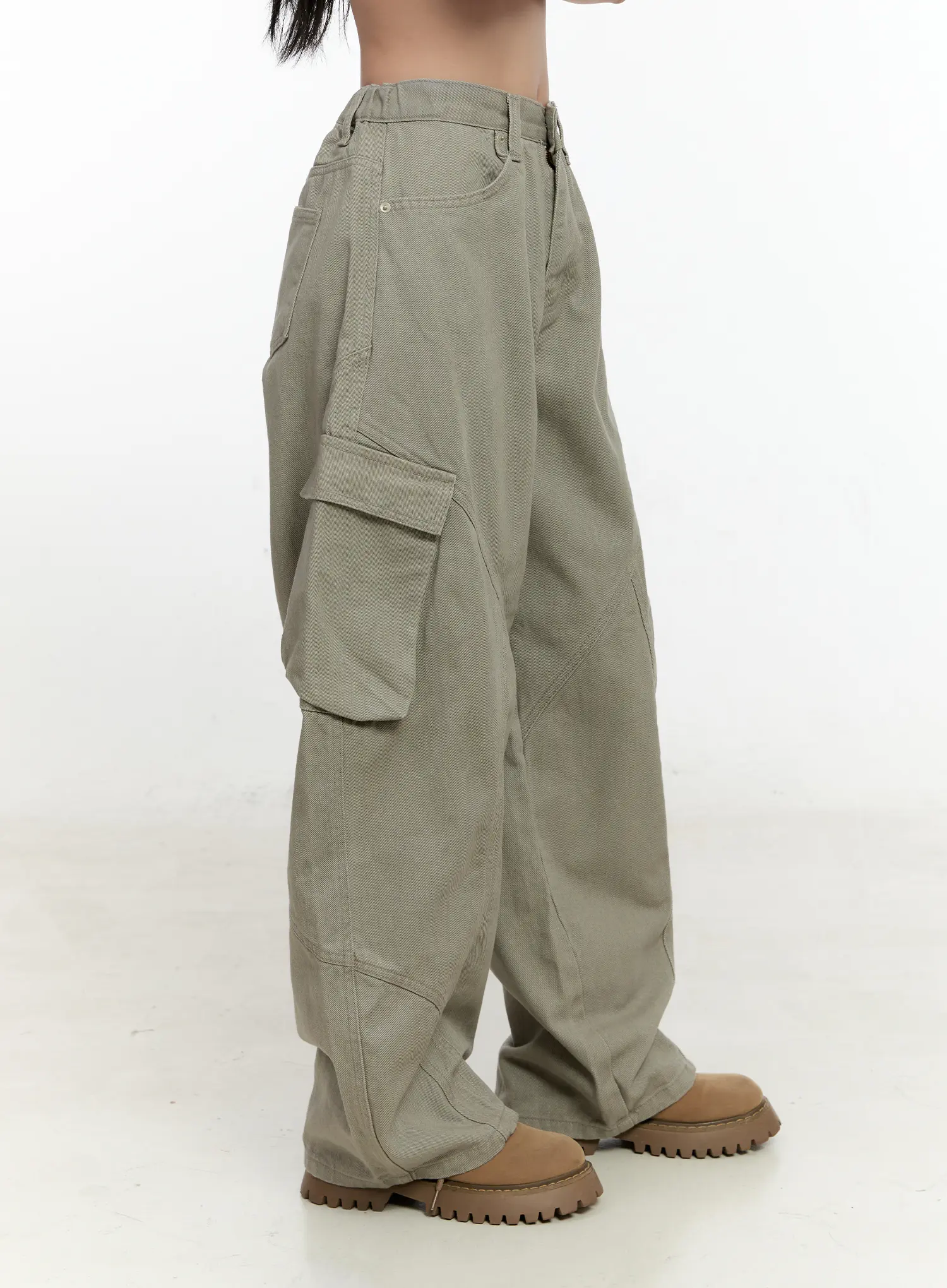 Pigment Cargo Wide-Leg Pants CN506 - Image 3