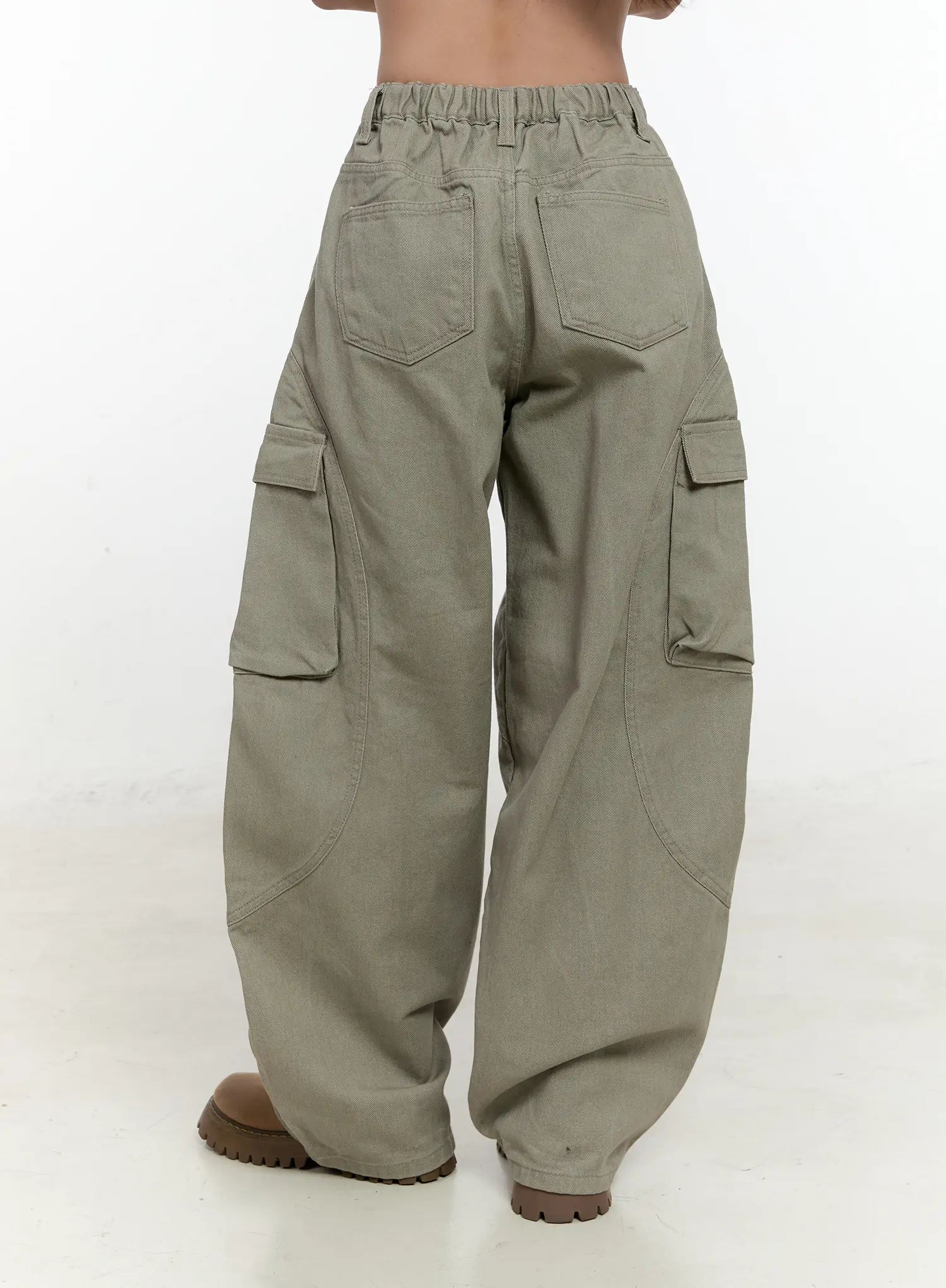 Pigment Cargo Wide-Leg Pants CN506 - Image 4