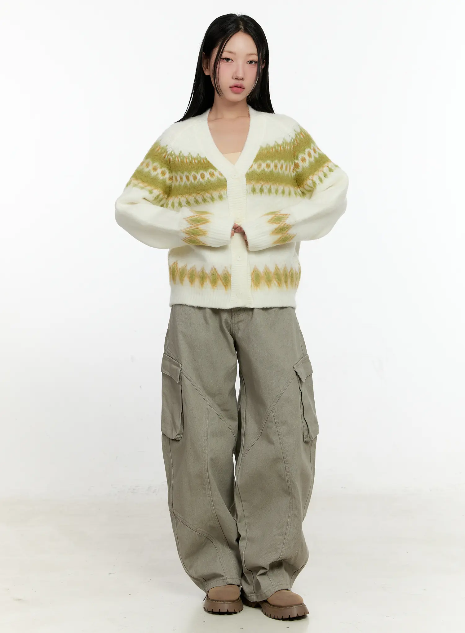 Pigment Cargo Wide-Leg Pants CN506 - Image 5