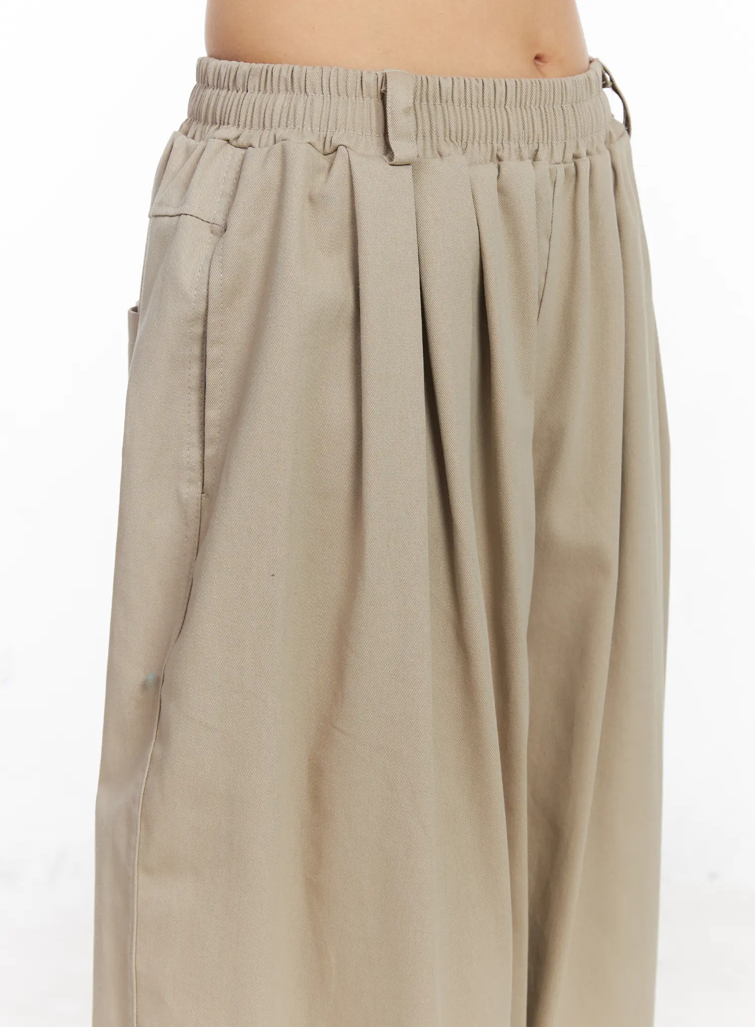 Pin Tuck Wide Leg Balloon Pants CJ523 - Image 3