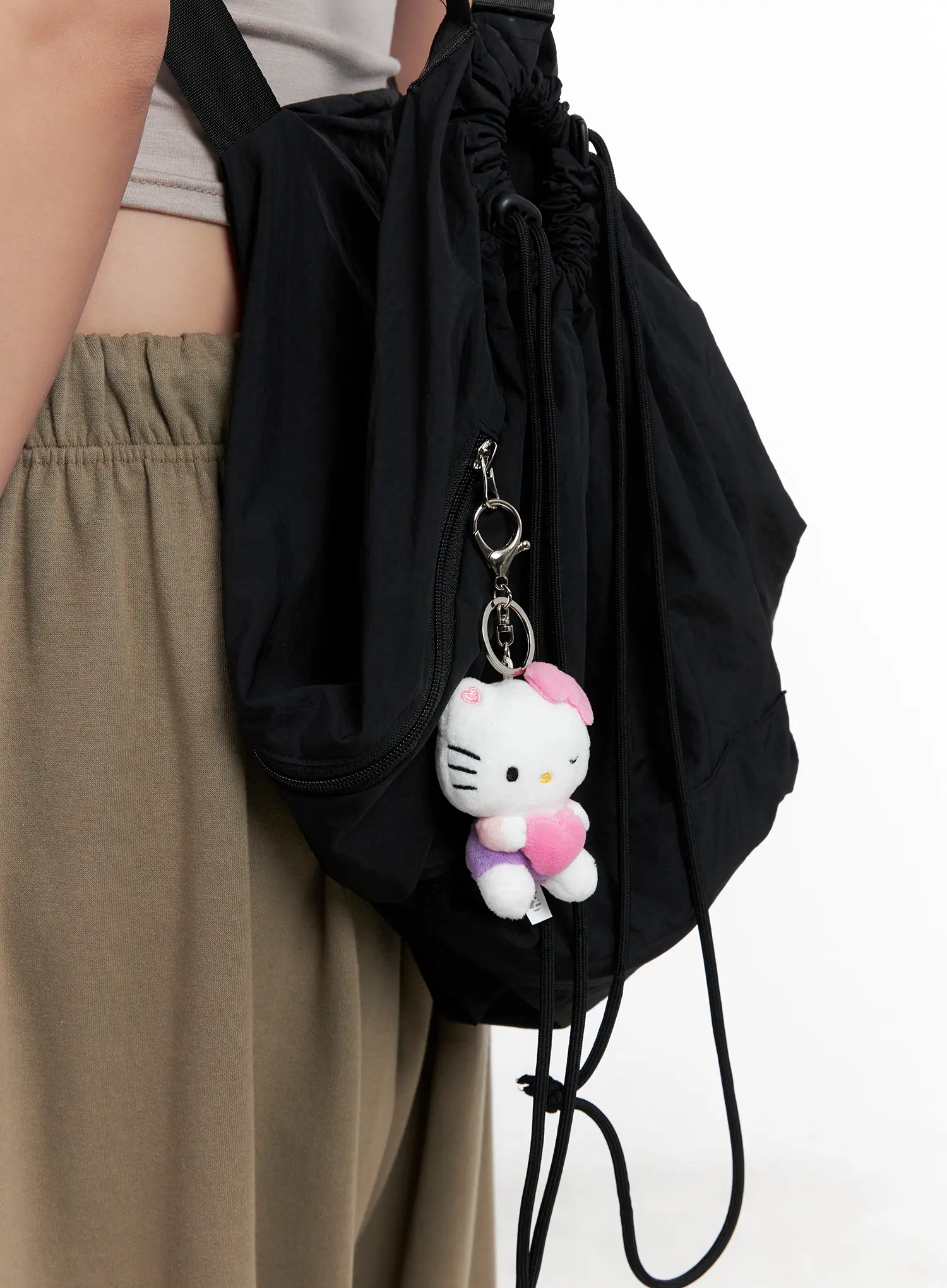 Pink Hello Kitty Plush Charm Keychain CL522 - Image 7