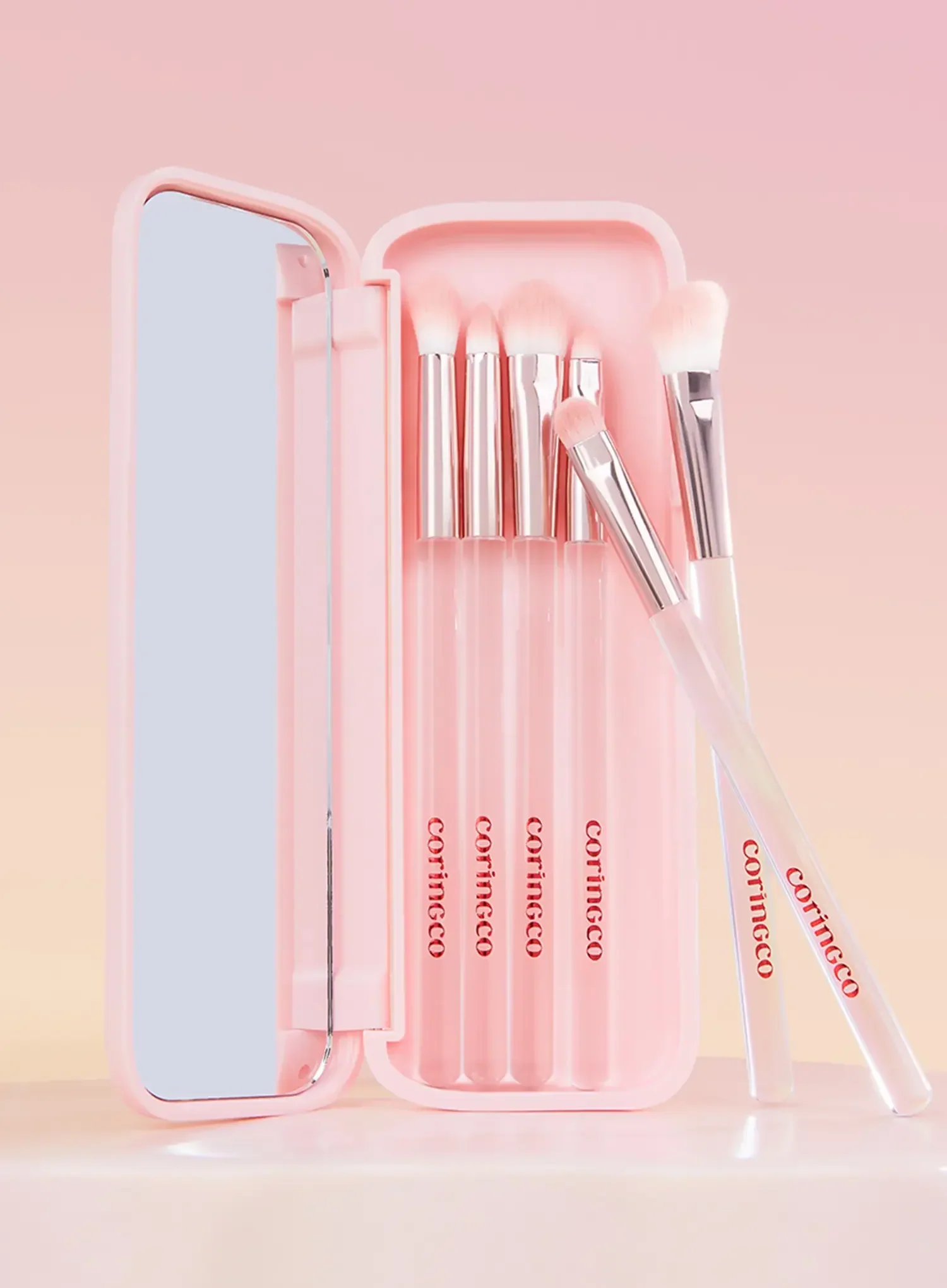Pink Pocket Eye Brush Set - Image 4