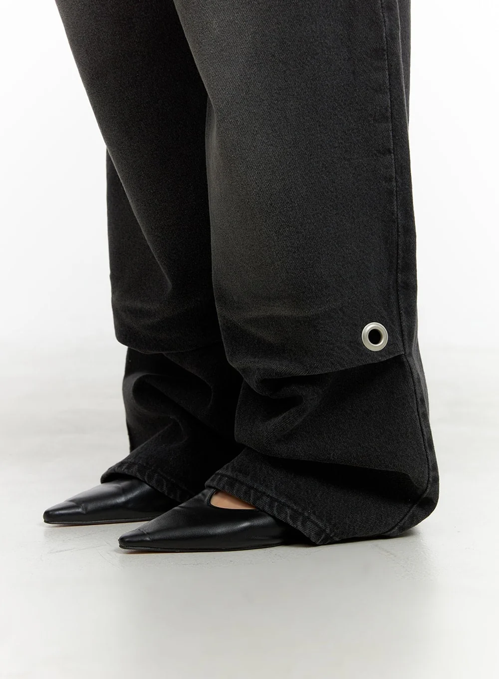 Pintuck Baggy Jeans CA416 - Image 5