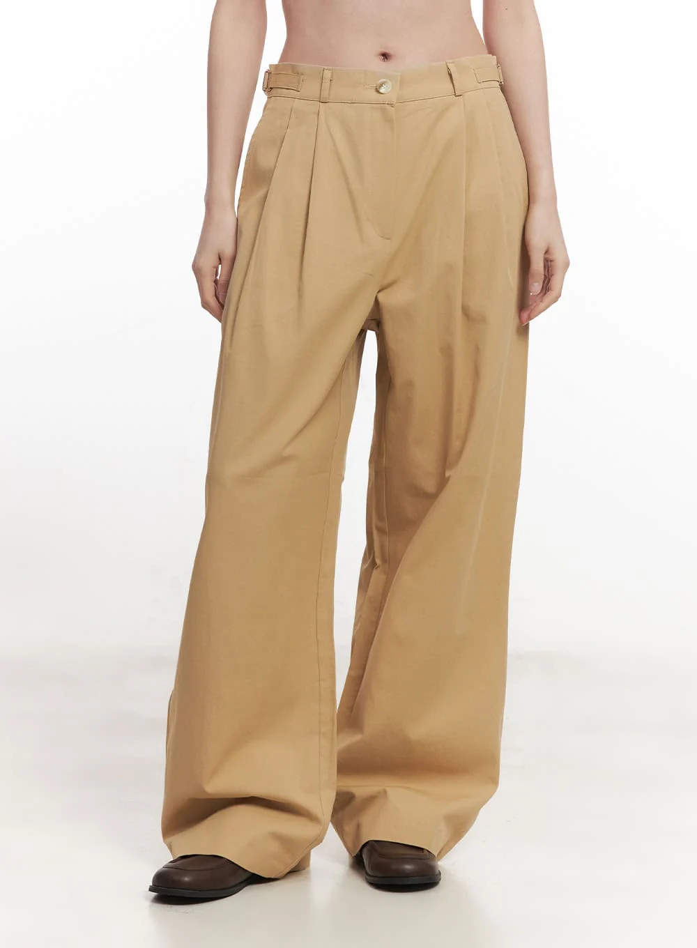 Pintuck Cotton Tailored Trousers CA502 - Image 10