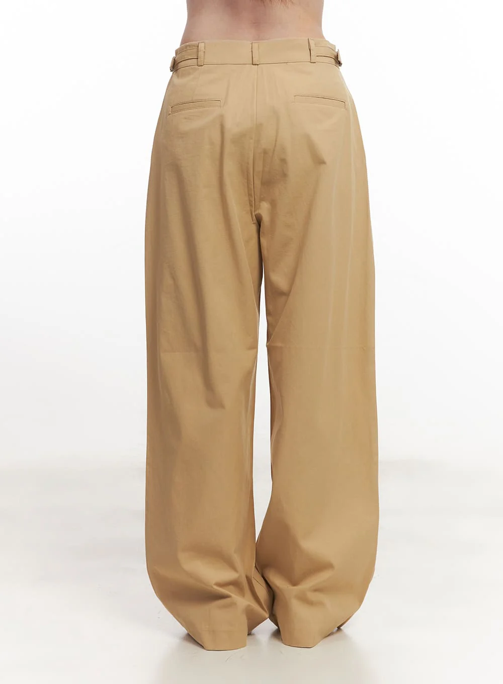 Pintuck Cotton Tailored Trousers CA502 - Image 8