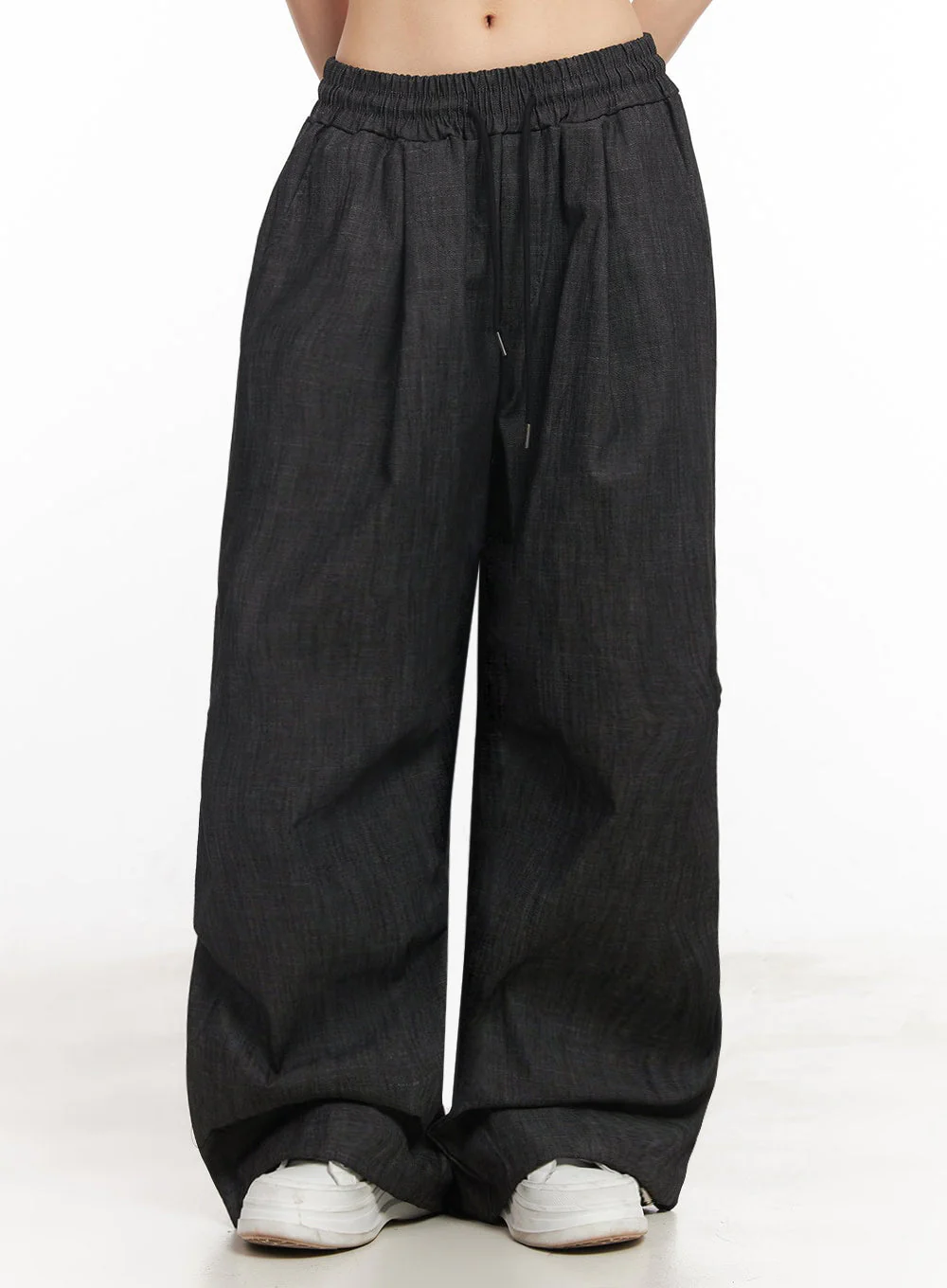 Pintuck Denim Sweatpants IY529 - Image 7