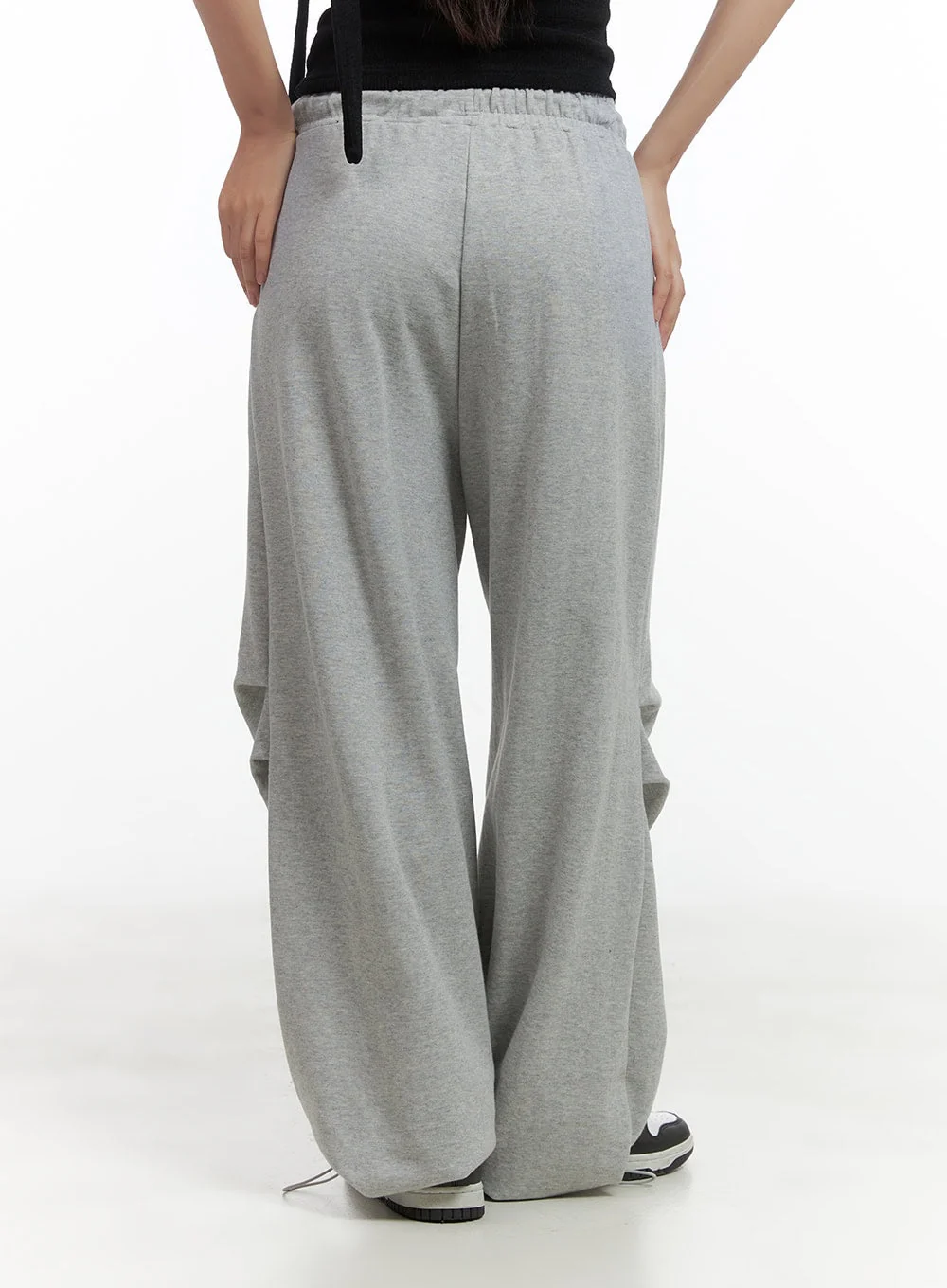 Pintuck String Wide Sweatpants CO404 - Image 6