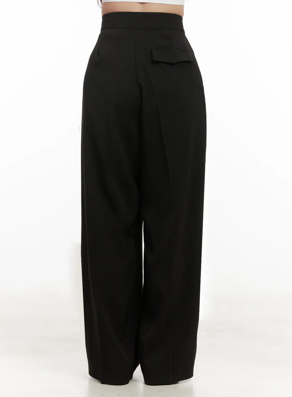Pintuck Wide-Fit Dress Pants IJ510 - Image 5