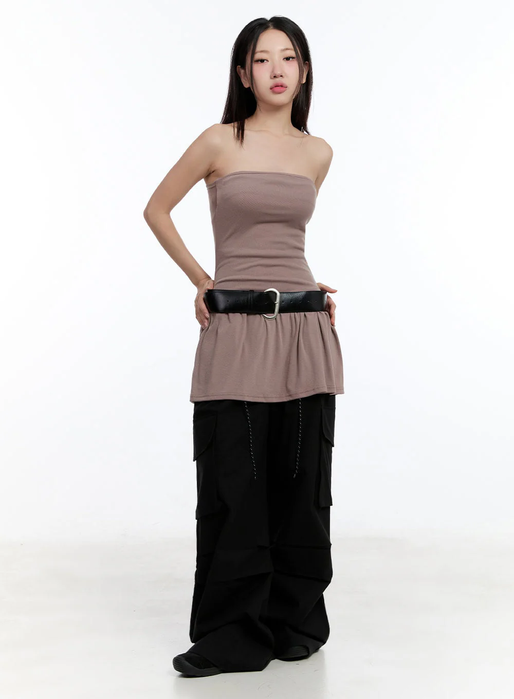 Pintuck Wide-Leg Pants IU509 - Image 10