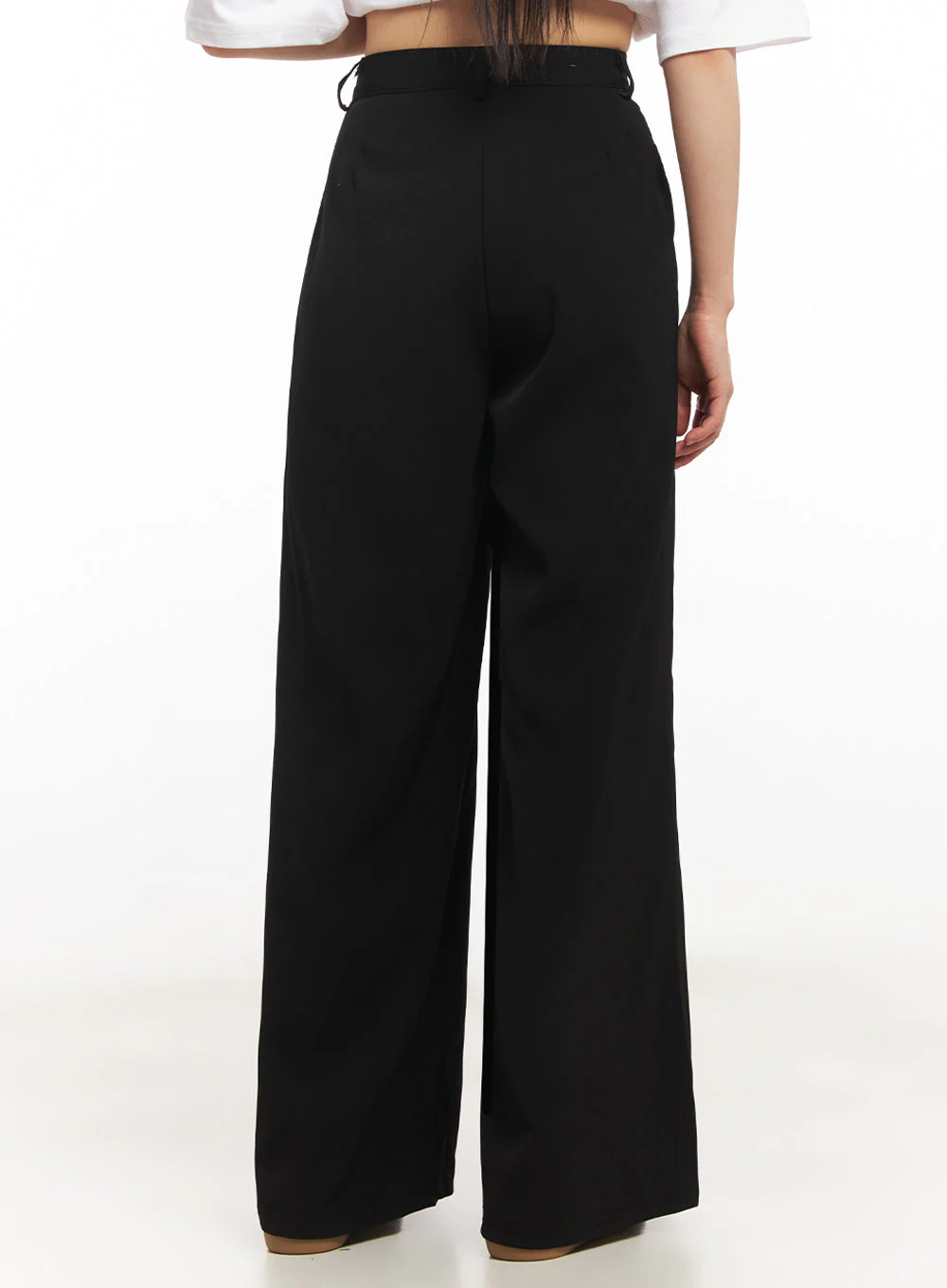 Pintuck Wide-Leg Slacks IY502 - Image 8