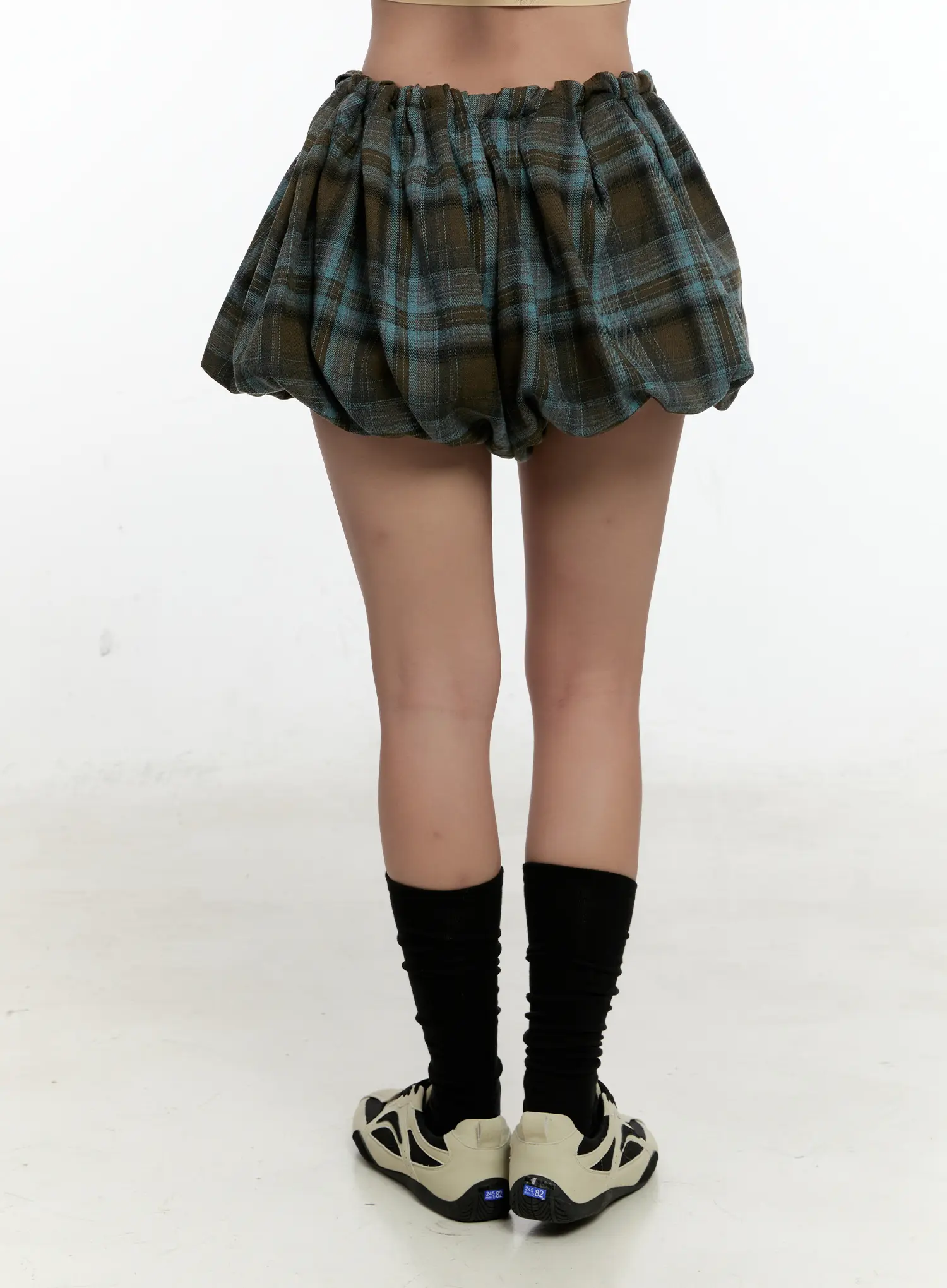 Plaid Balloon Shorts CN505 - Image 6