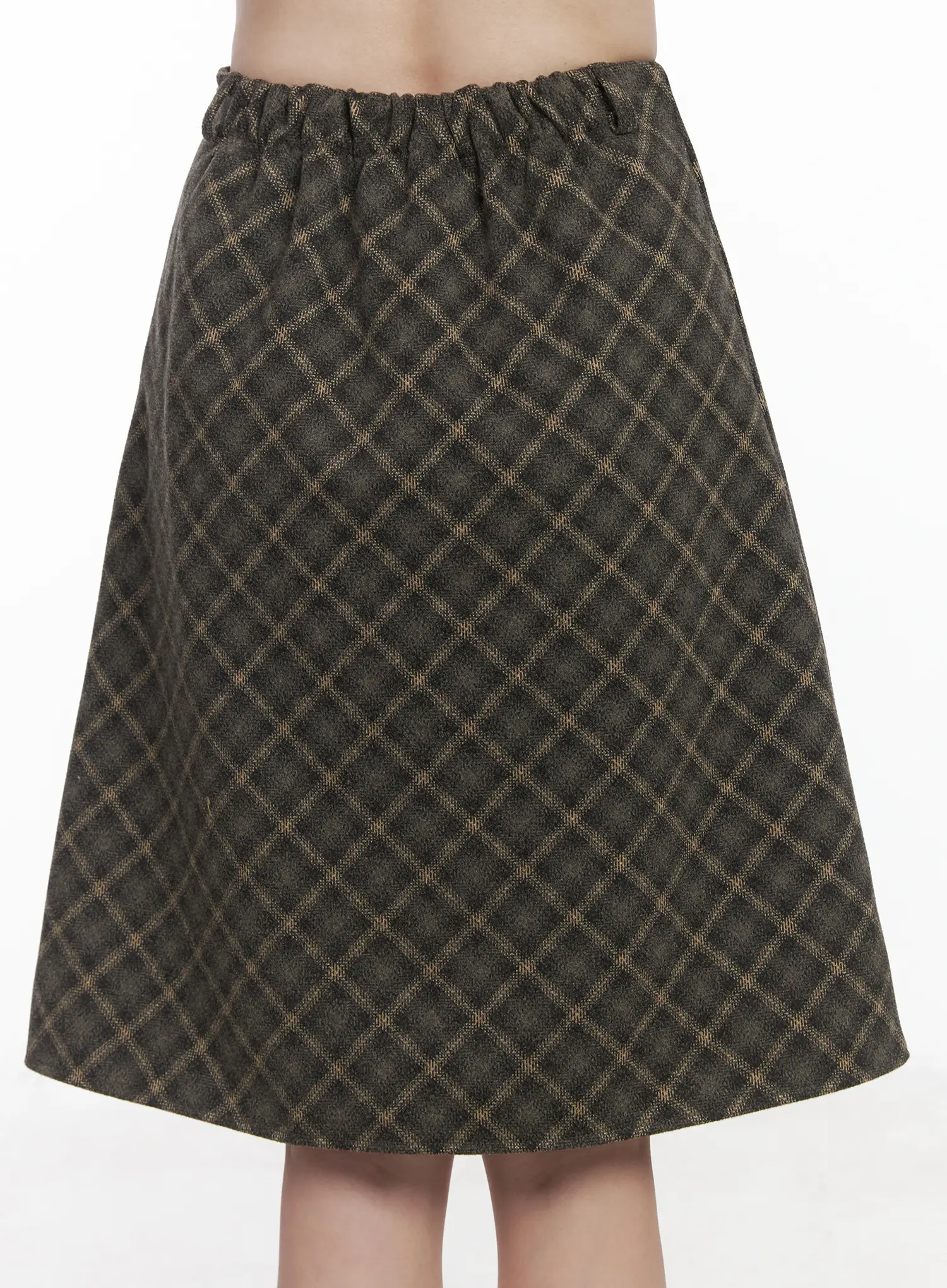 Plaid Midi Skirt CJ506 - Image 8