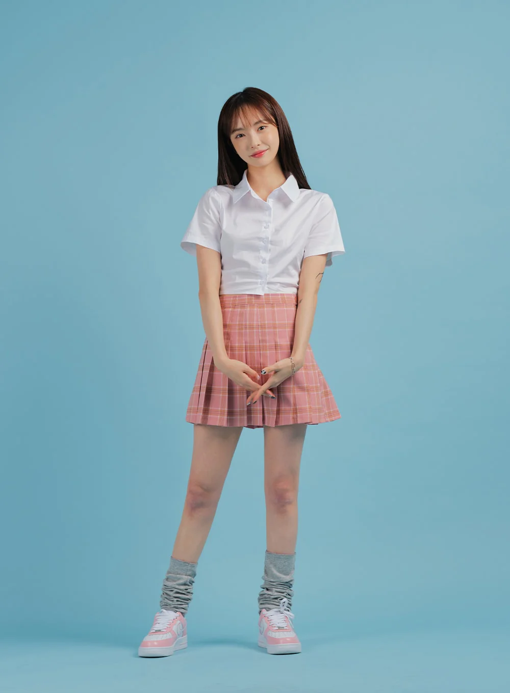 Plaid Pleated Tennis Skirt BA27 - Image 15