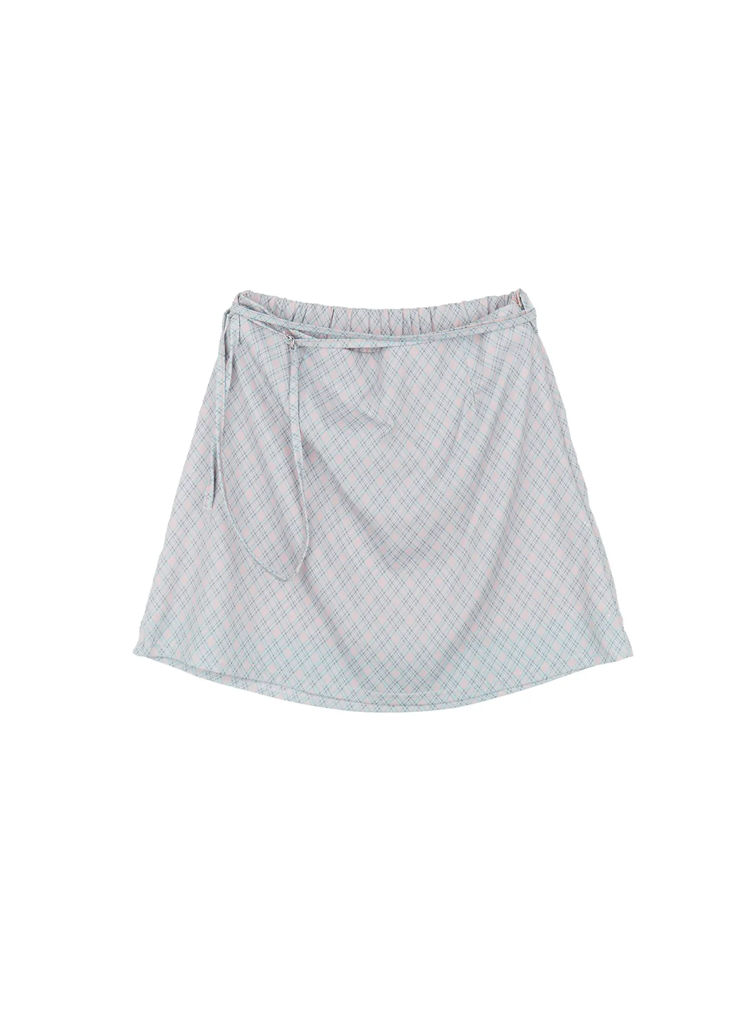Plaid Strapped Mini Skirt CU518 - Image 8