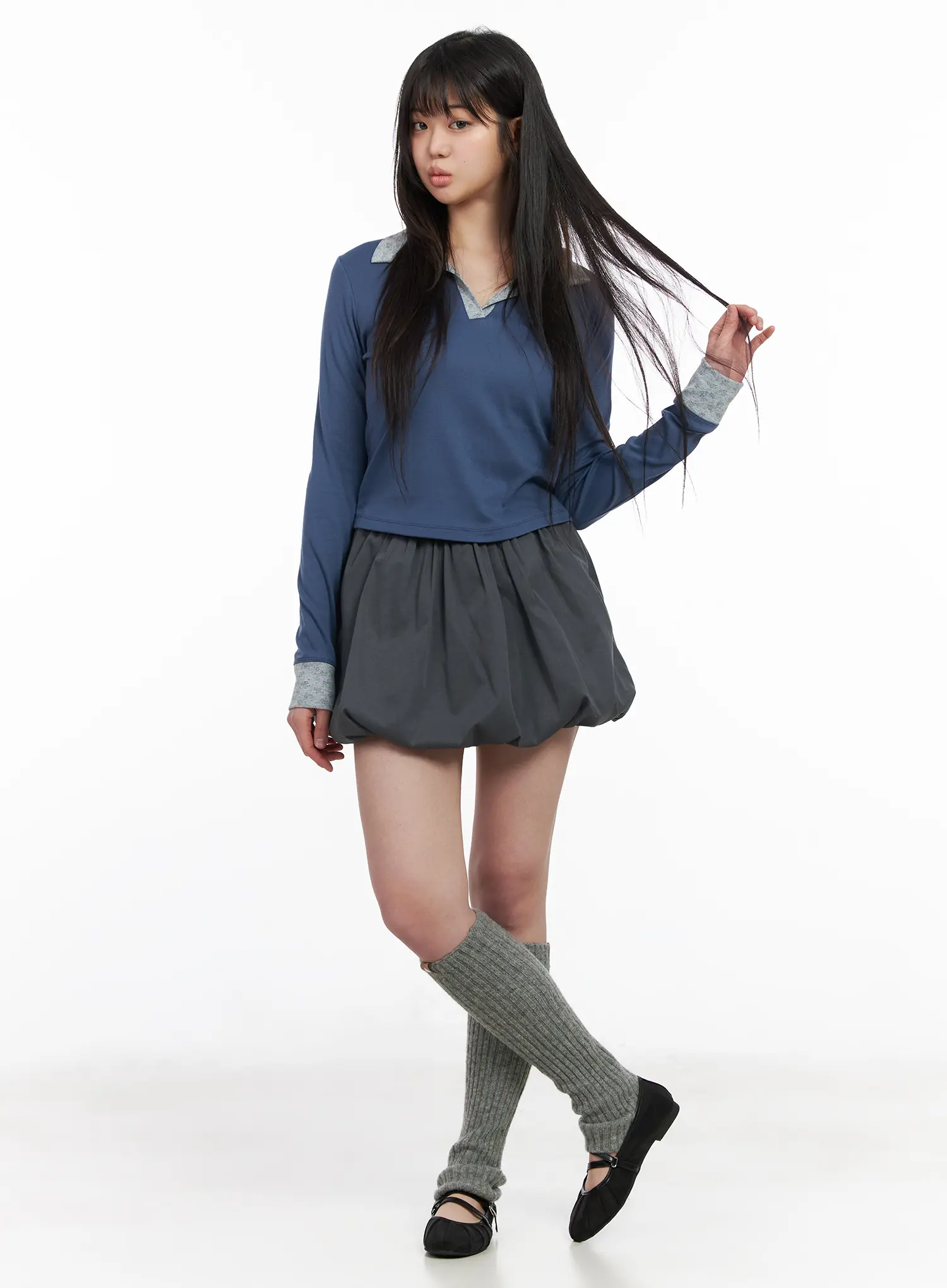 Pleated Balloon Mini Skirt CM513 - Image 5