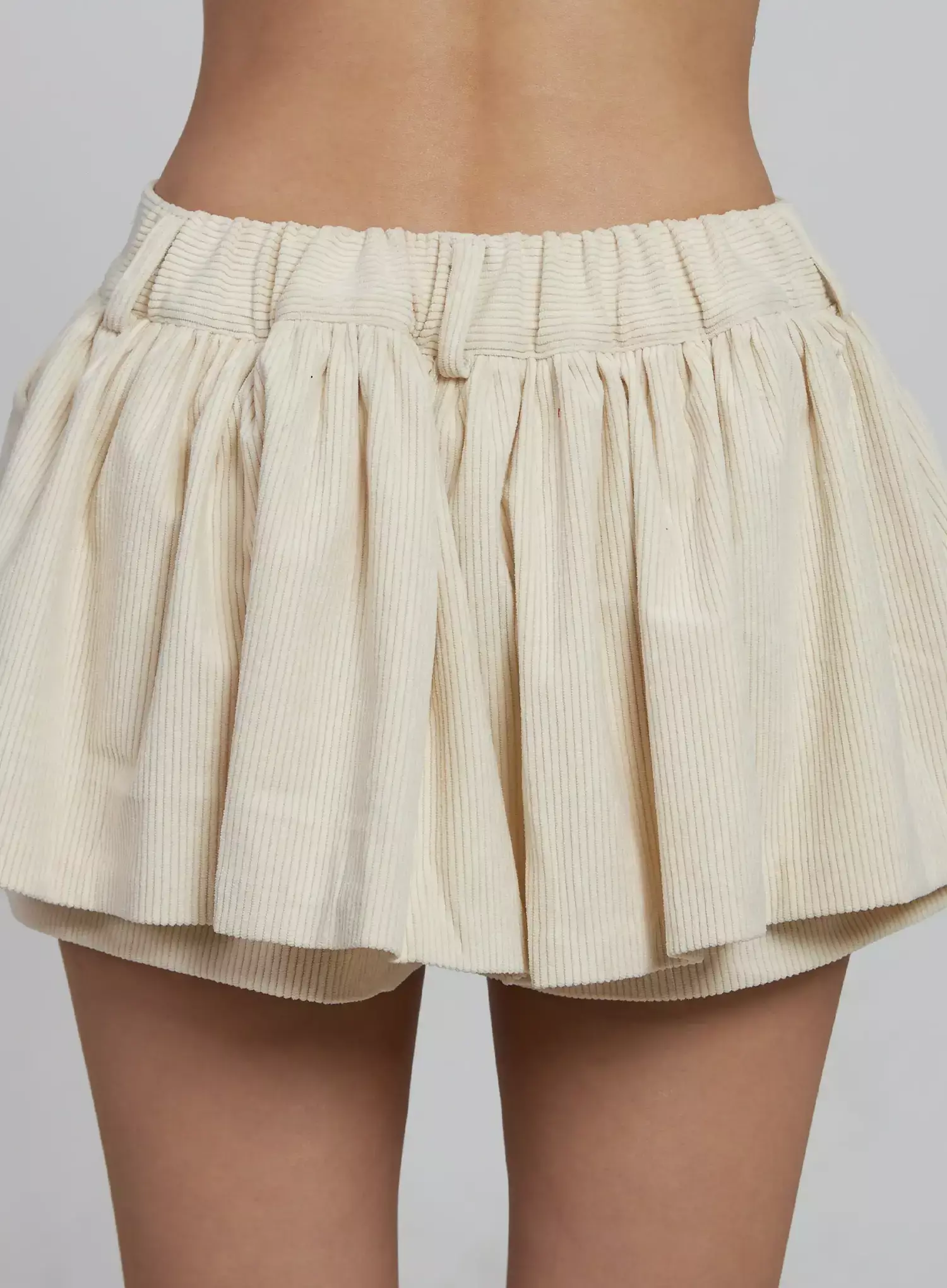 Pleated Corduroy Mini Skort IM520 - Image 11