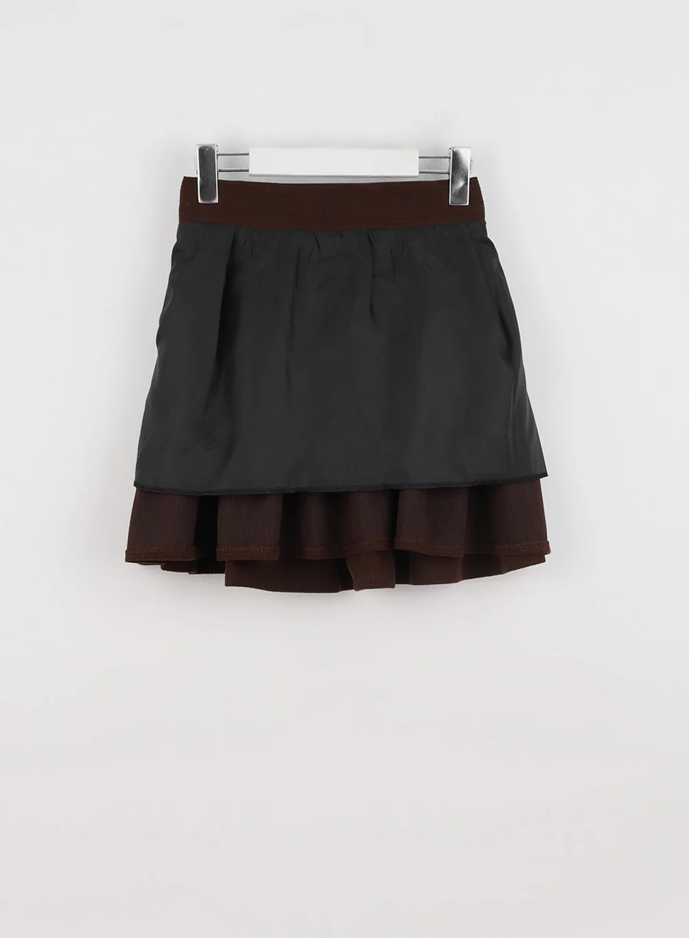 Pleated Corduroy Skirt with Buckle IO324 - Image 10