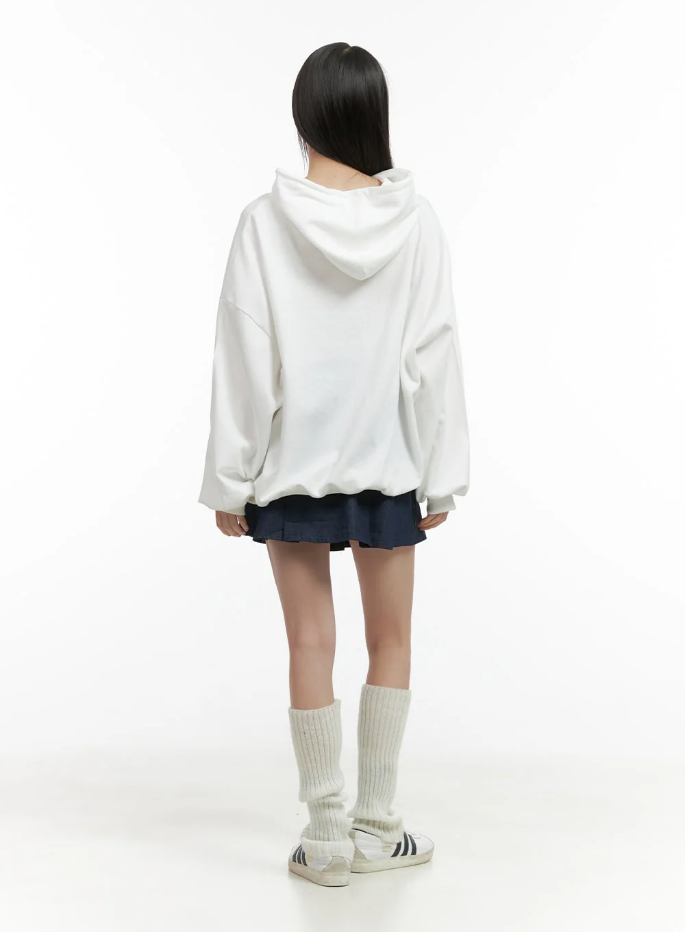 Pleated Denim Mini Skirt CO410 - Image 6