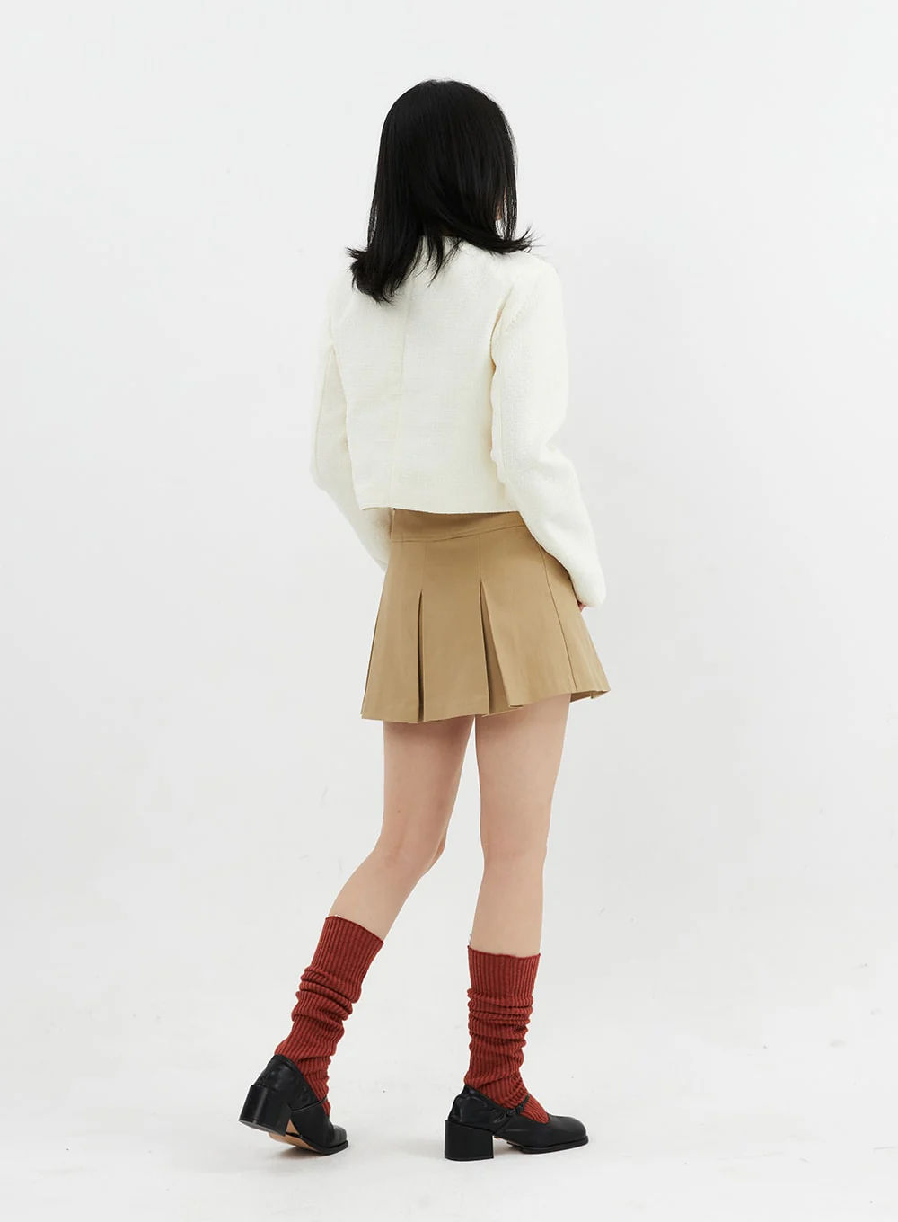 Pleated Mini Skirt OO305 - Image 10