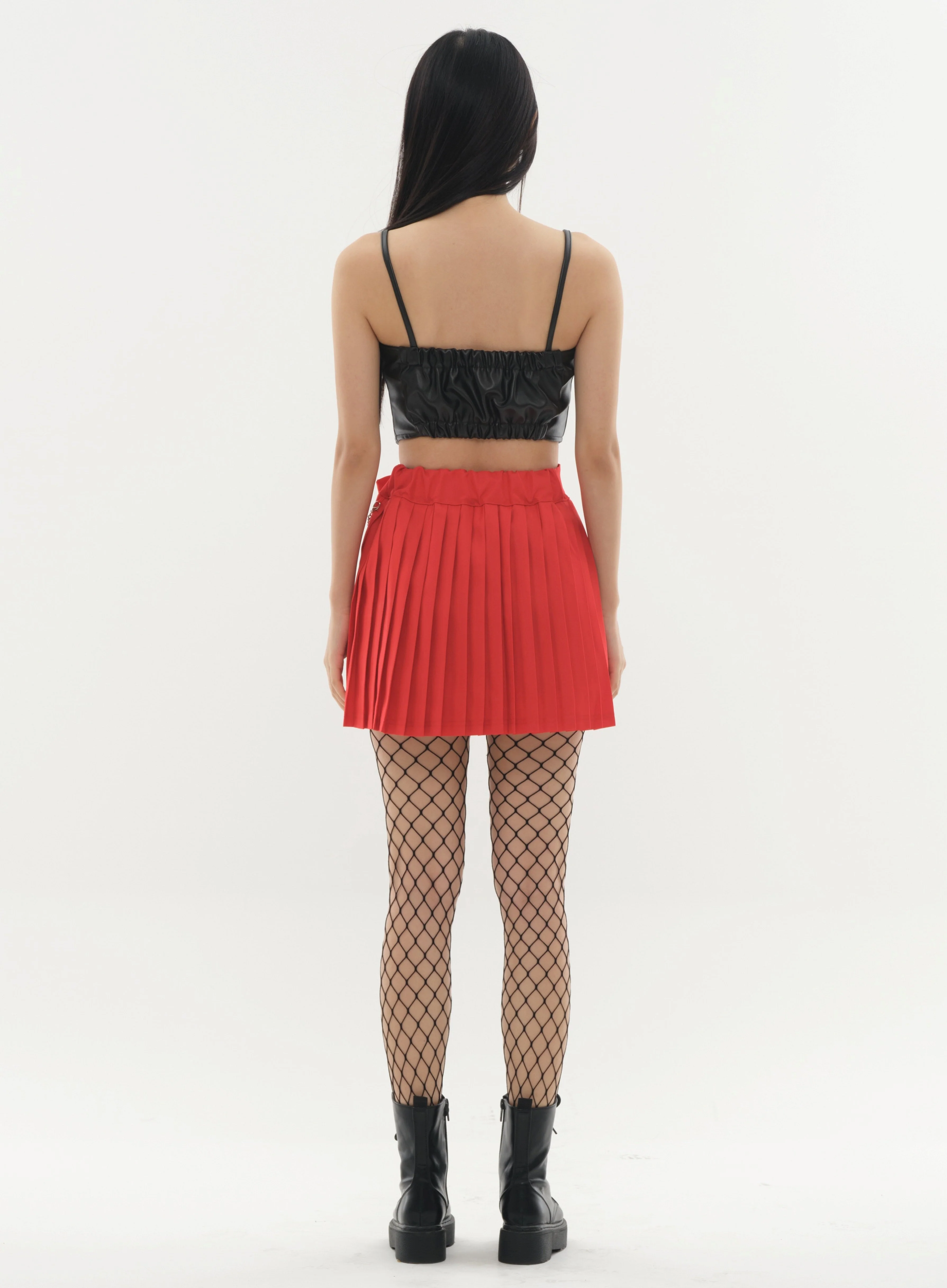 Pleated Mini Skirt with Chain #Original Kpop #121692 - Image 7