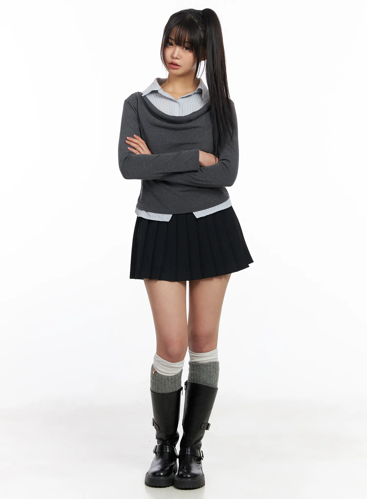 Pleated Mini Skort CF504 - Image 5