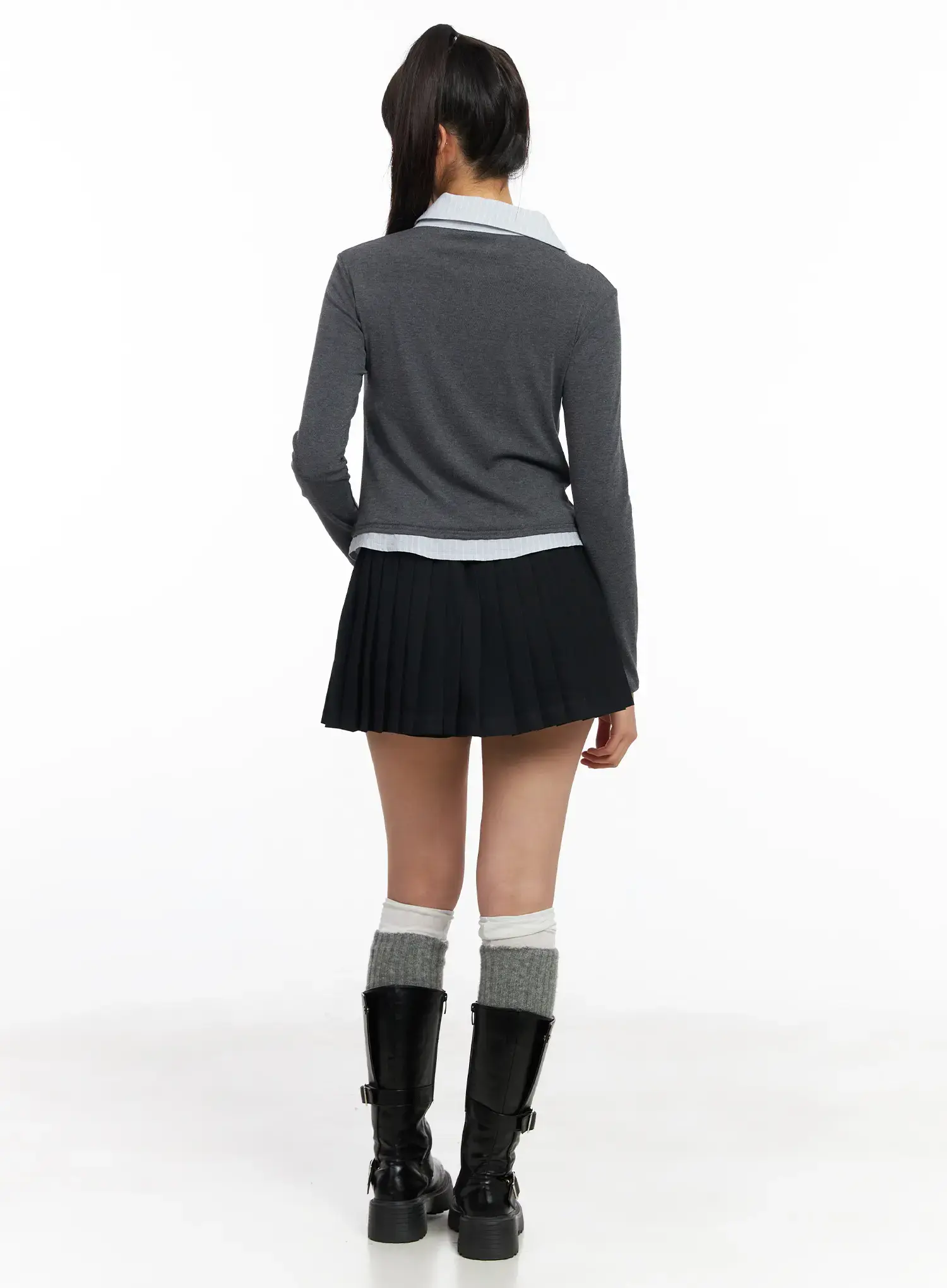 Pleated Mini Skort CF504 - Image 8