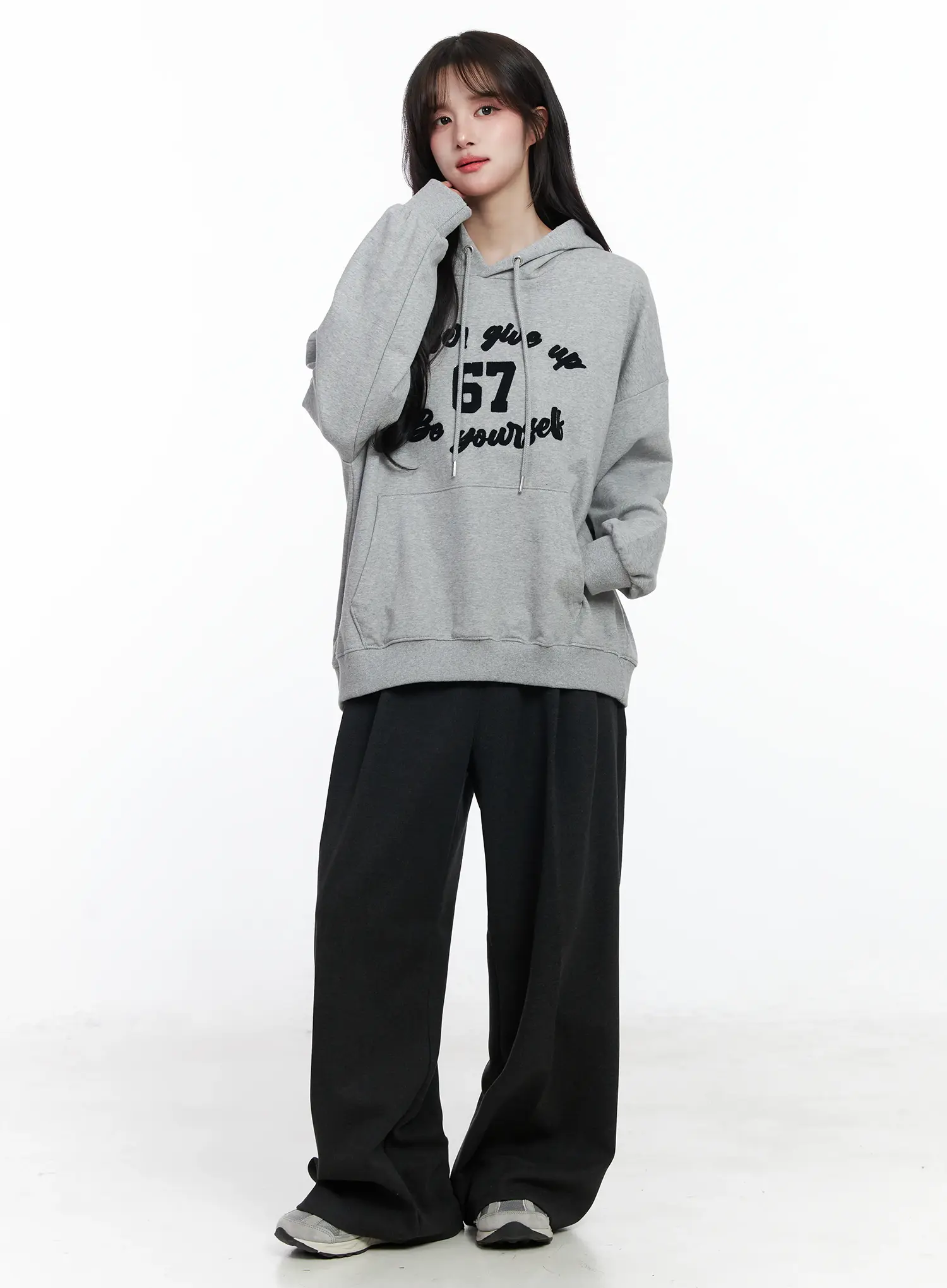 Pleated Wide Fleece-Lined Slacks IJ529 - Image 6