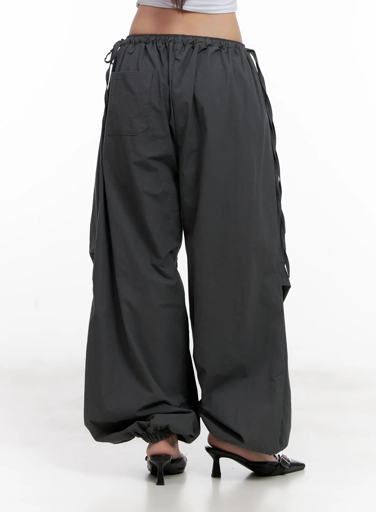 Pleated Wide-Leg Joggers CL518 - Image 5