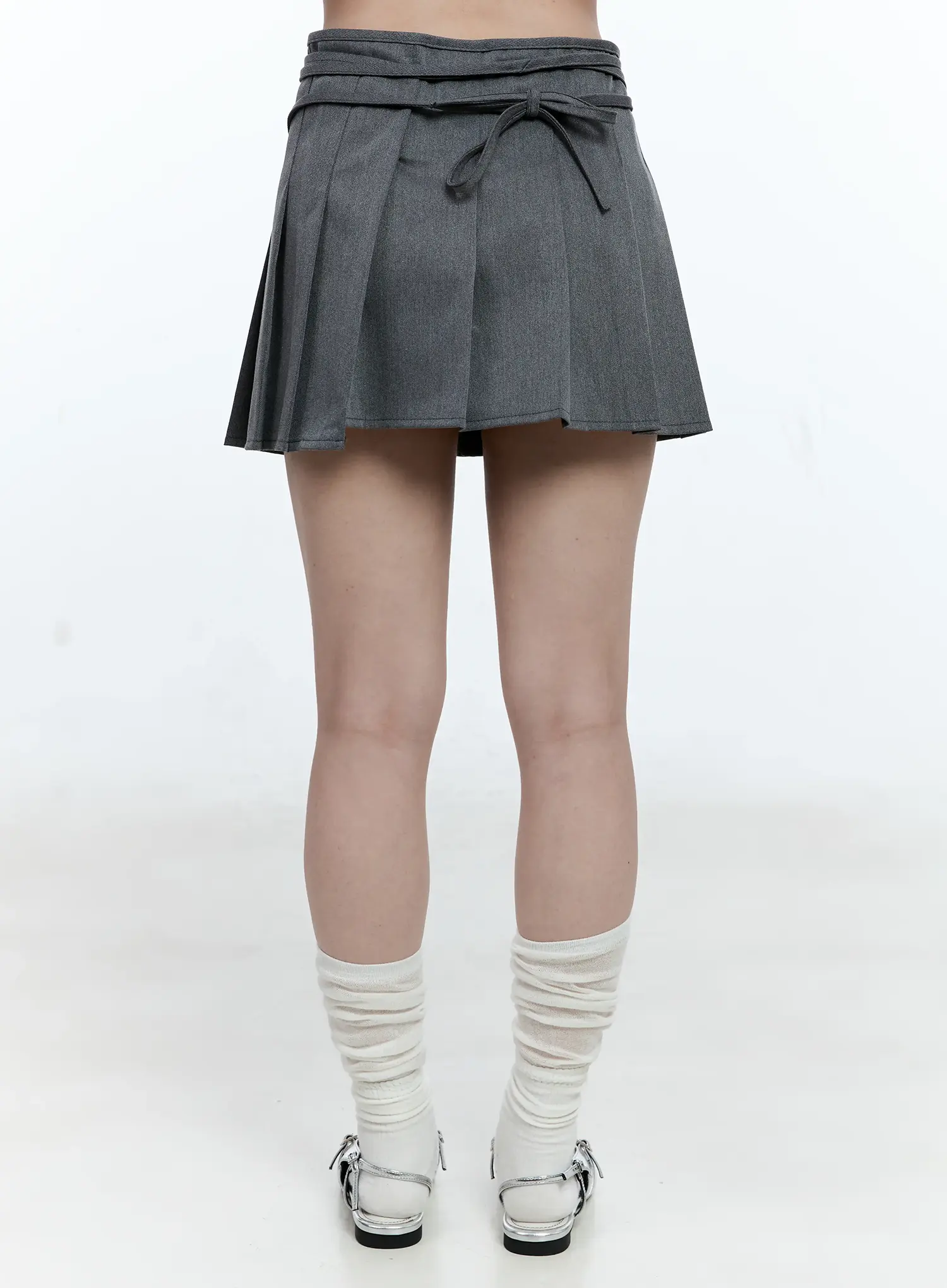 Pleated Wrap Mini Skirt CG511 - Image 6
