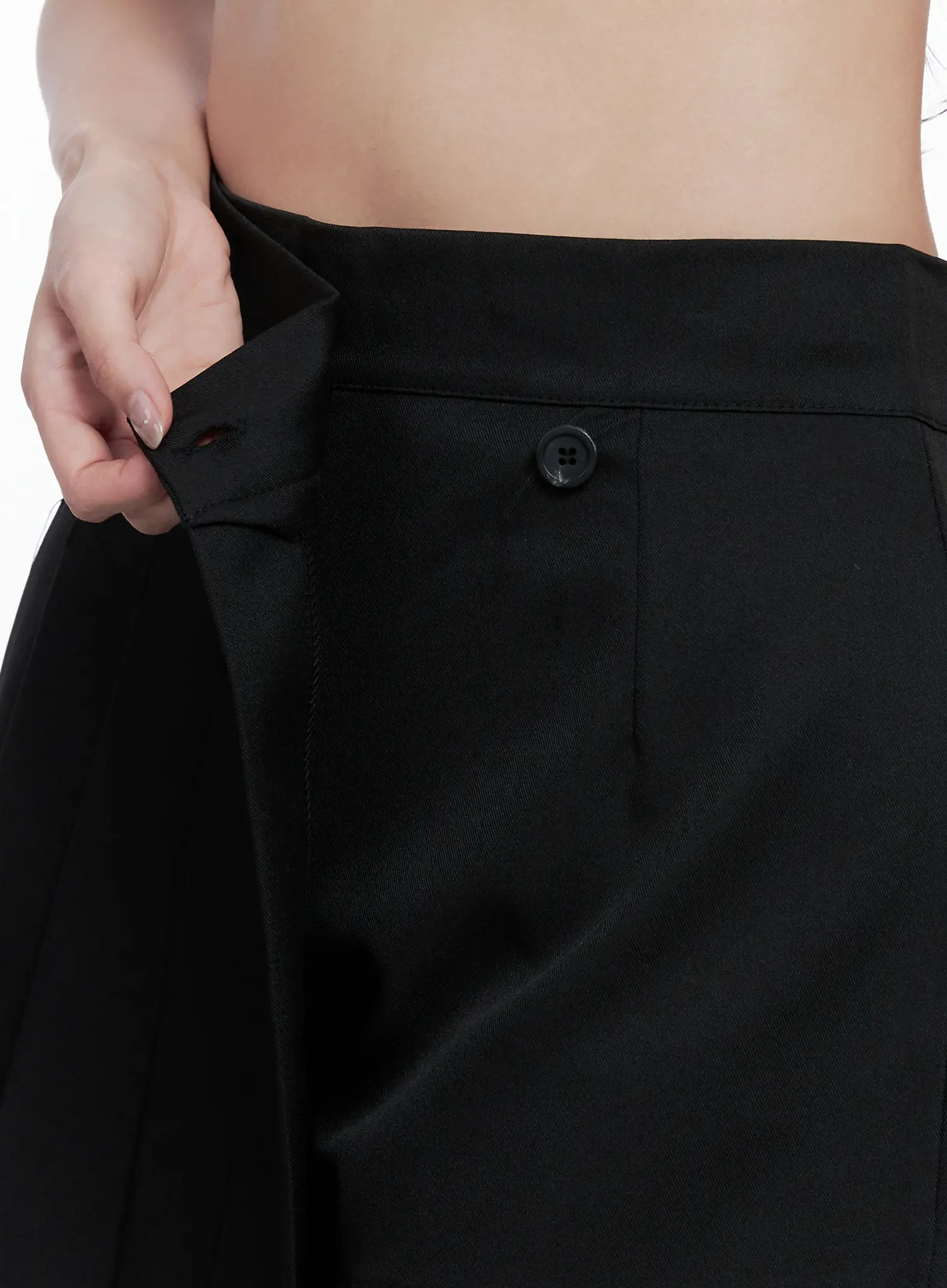Pleated Wrap Mini Skort CS523 - Image 4