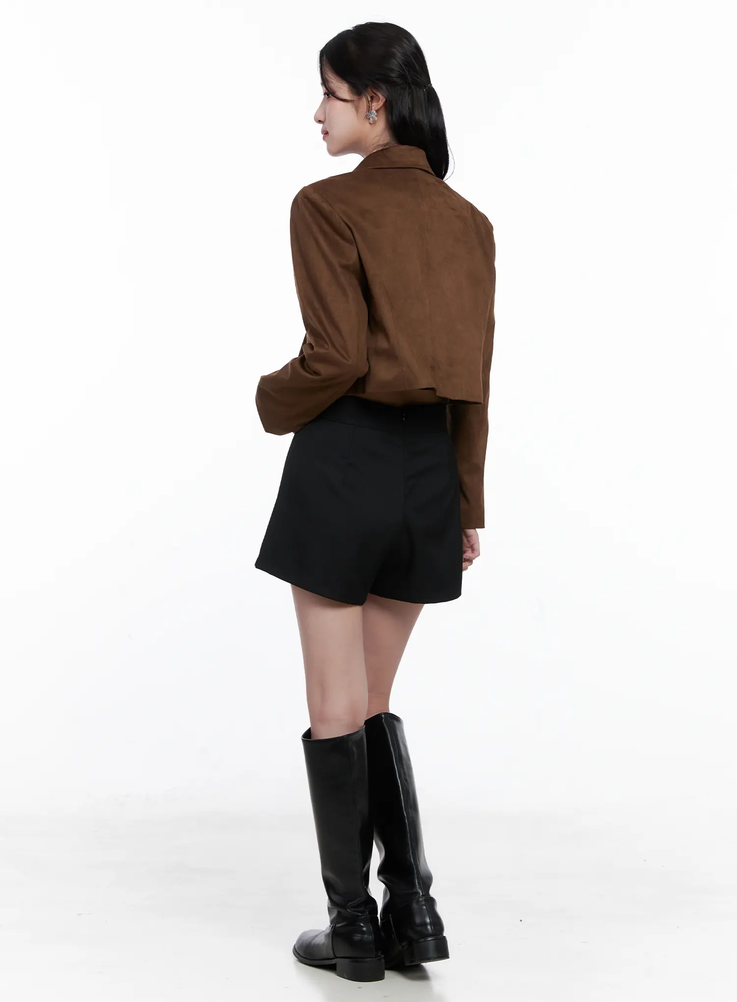 Pleated Wrap Mini Skort CS523 - Image 9