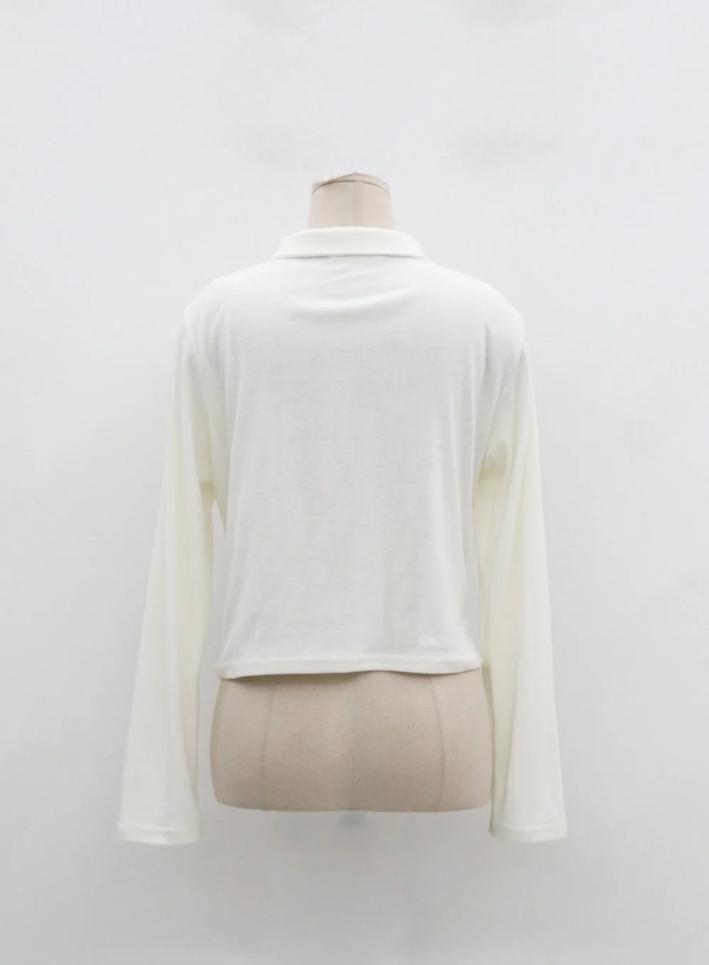 Plus Ruffle Bust Button Cropped Top ID20 - Image 22