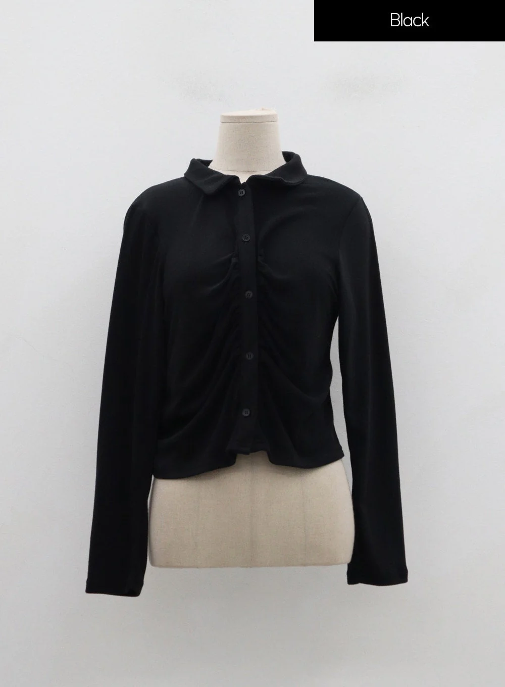 Plus Ruffle Bust Button Cropped Top ID20 - Image 23