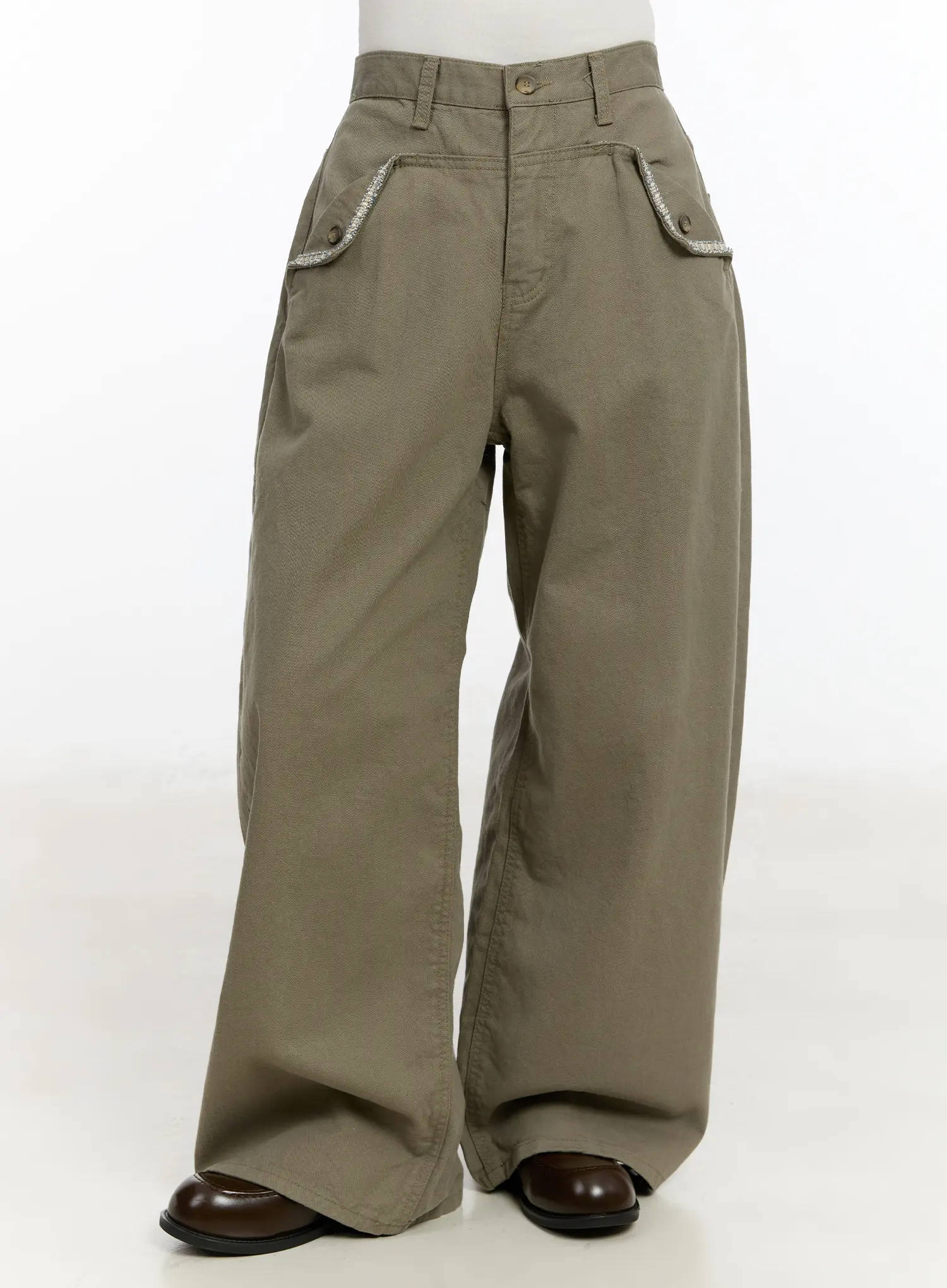 Pocket Detail Wide Leg Pants CM510 - Image 2