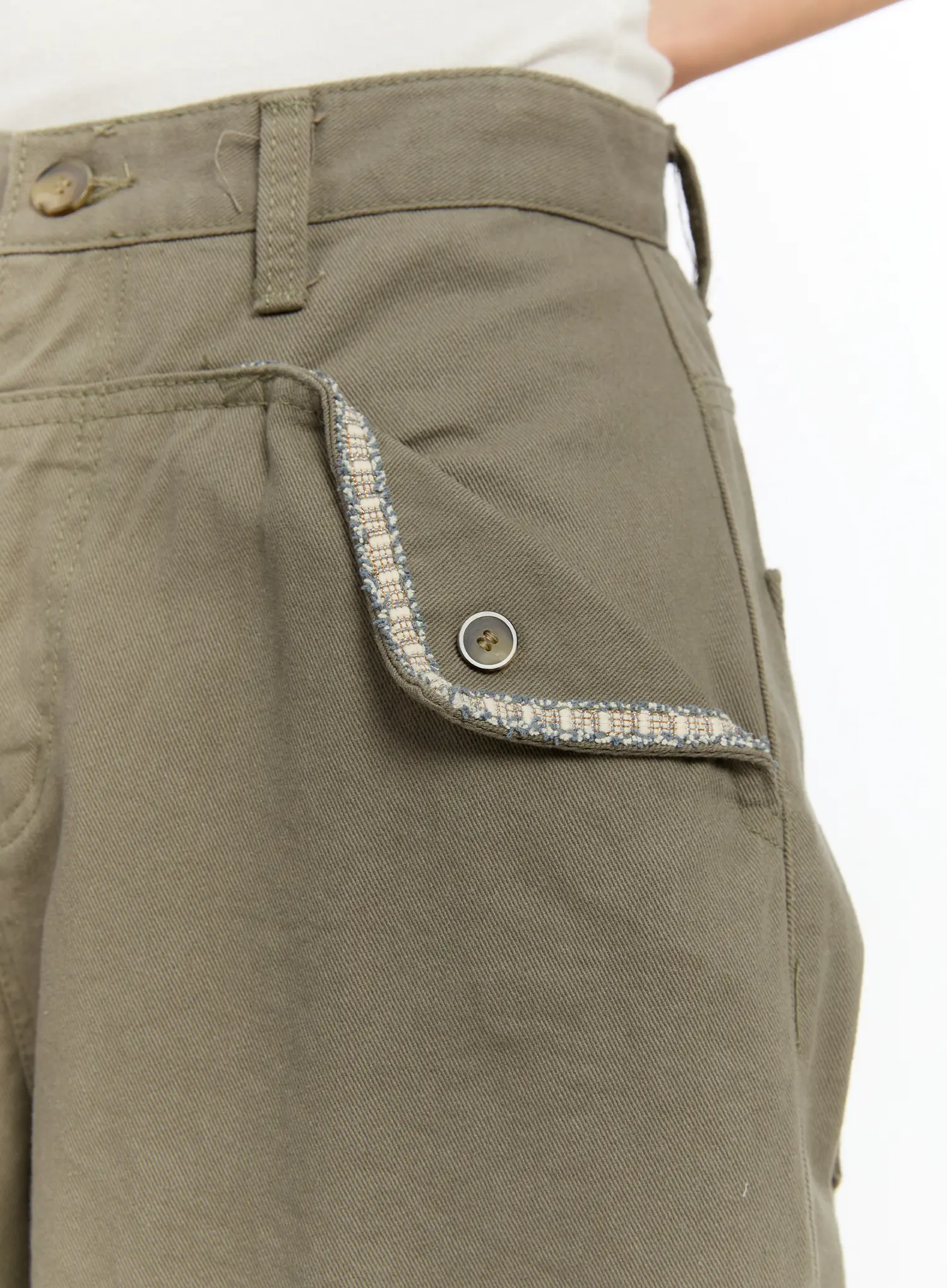 Pocket Detail Wide Leg Pants CM510 - Image 3