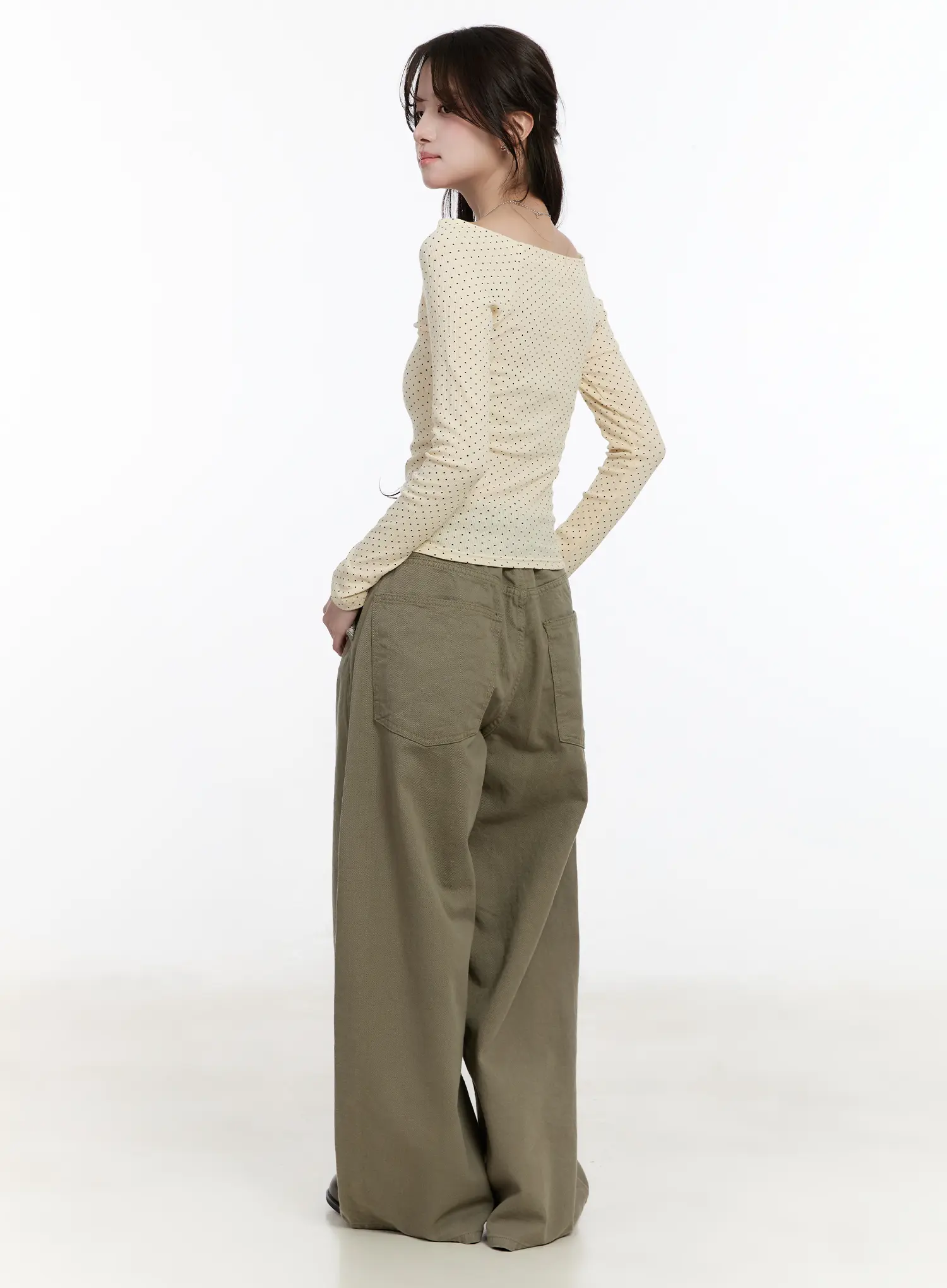 Pocket Detail Wide Leg Pants CM510 - Image 7